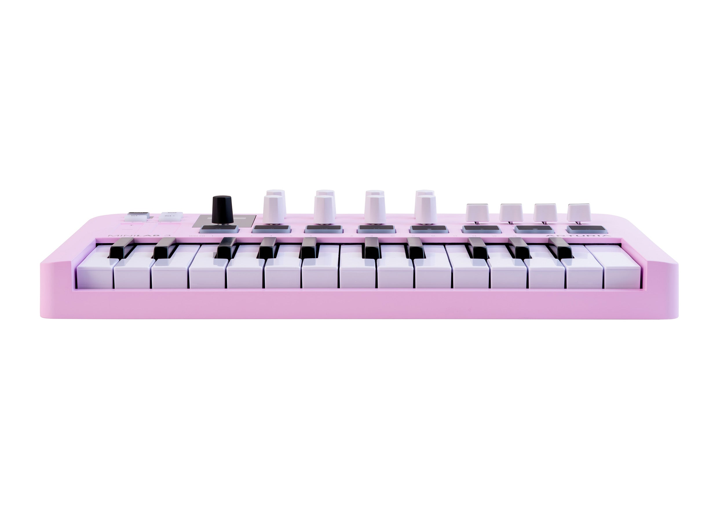 Arturia MiniLab 3, 25-Key USB MIDI Keyboard Controller with RGB Pads and Analog Lab Software - Rose Quartz and Aquamarine Finishes by ARTURIA