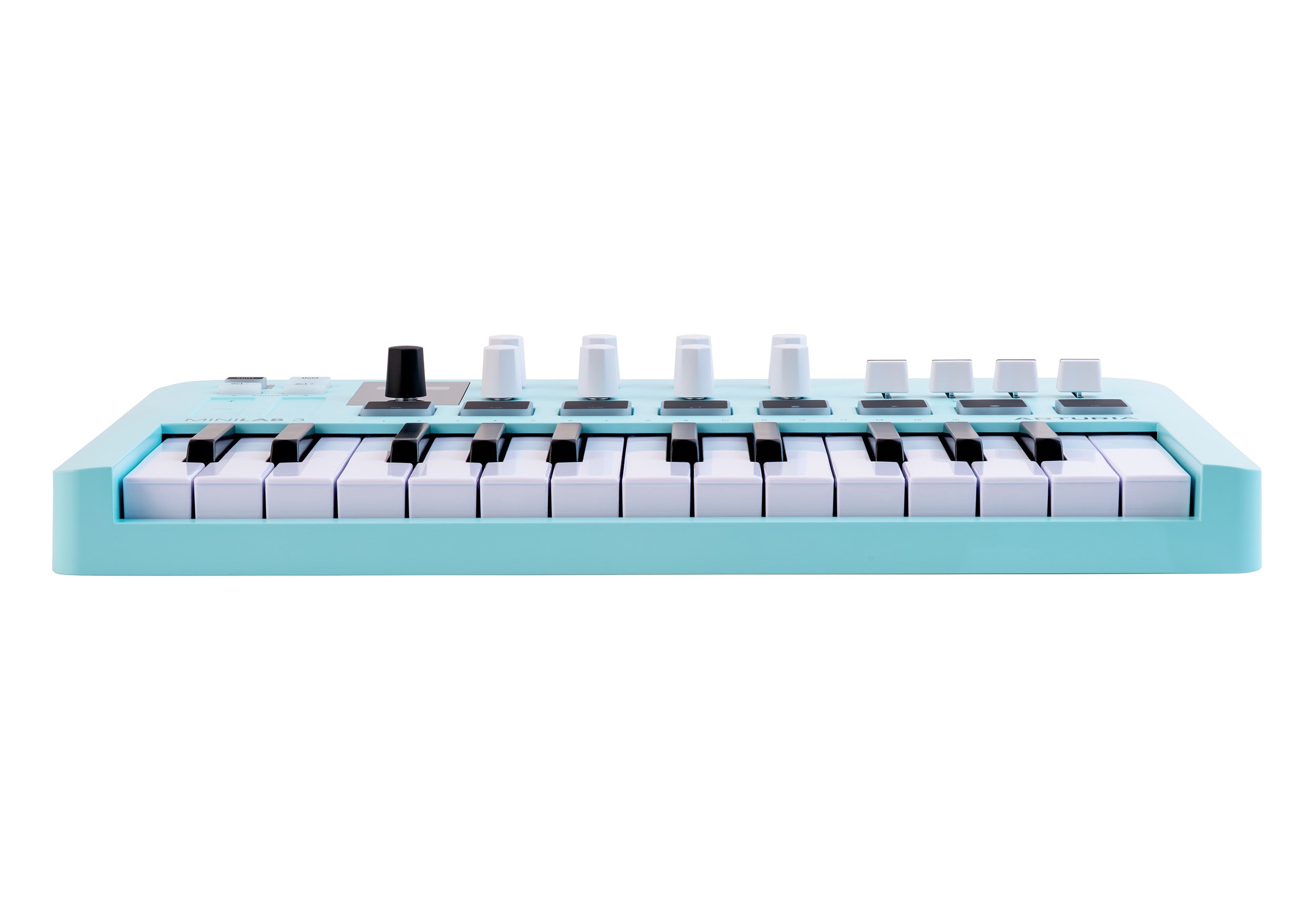 Arturia MiniLab 3, 25-Key USB MIDI Keyboard Controller with RGB Pads and Analog Lab Software - Rose Quartz and Aquamarine Finishes by ARTURIA
