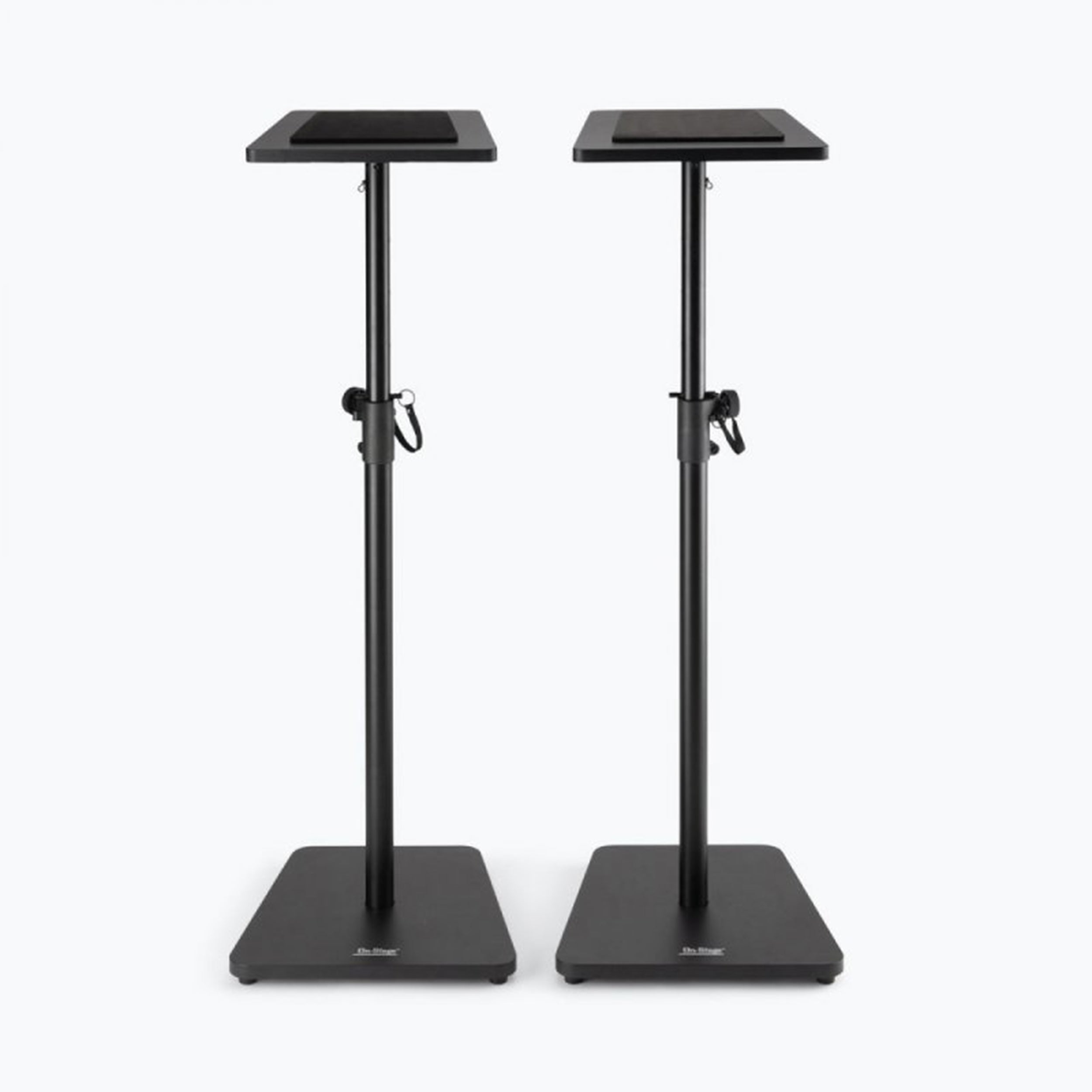 On-Stage SMS7500B Wood Studio Monitor Stands - Black, Pair by On-Stage