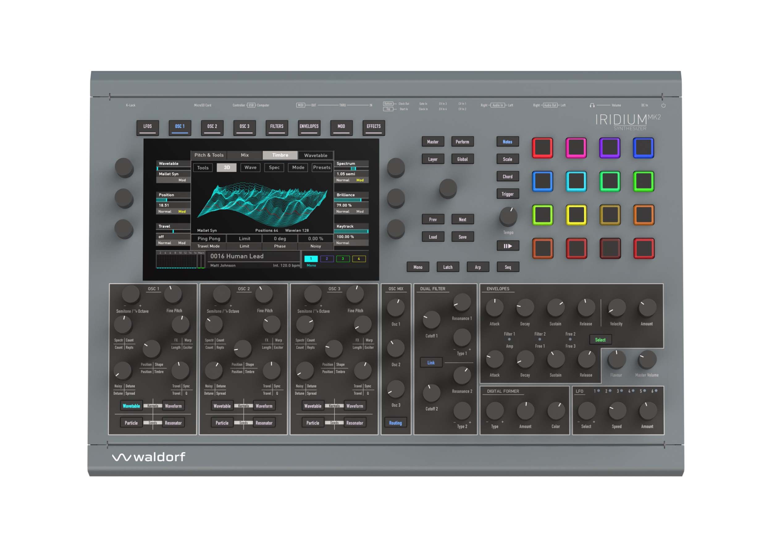 Waldorf Iridium Desktop MK2 Digital Polyphonic Synthesizer by Waldorf