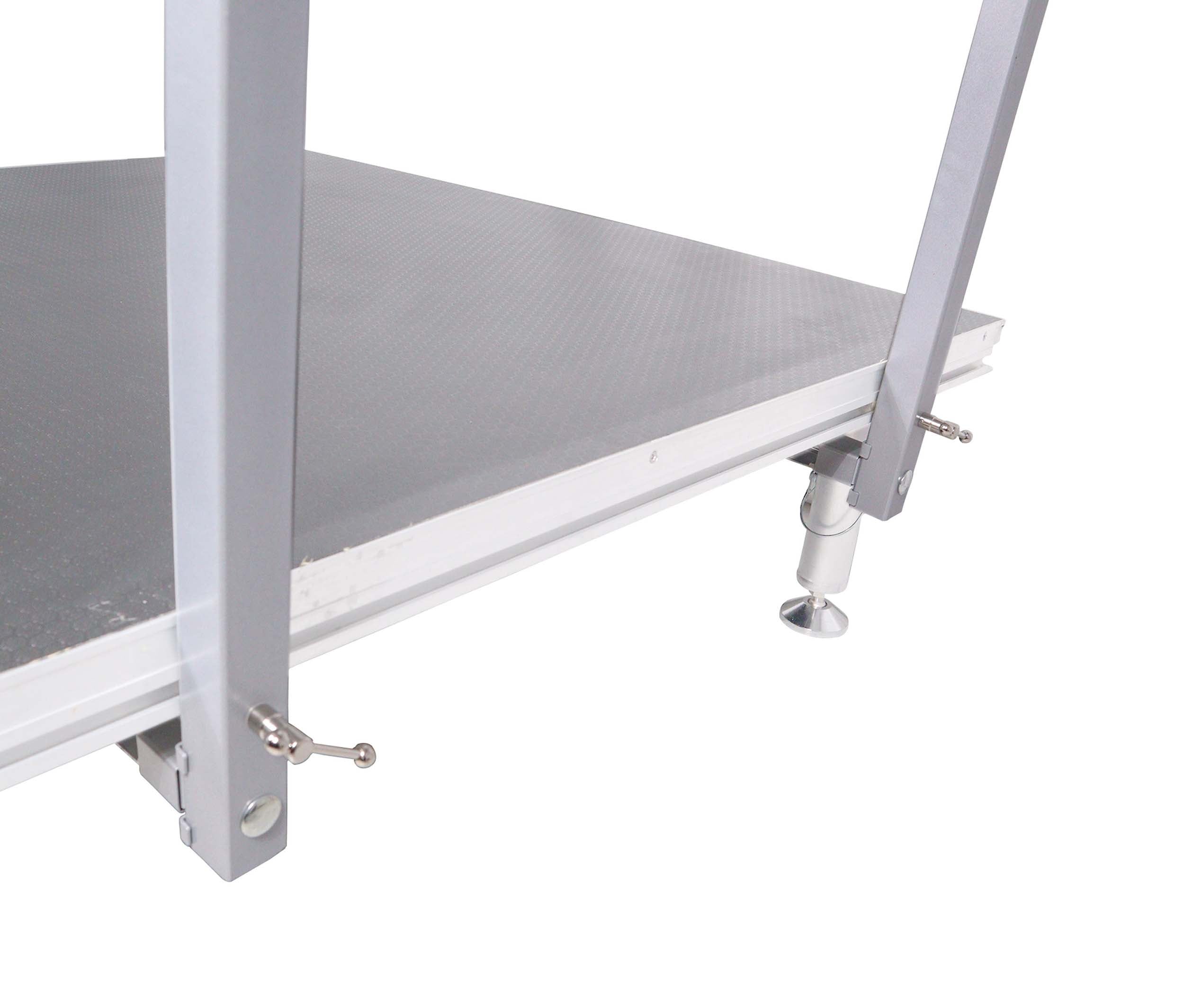 ProX XSQ-GR4FTPRO MK4, 4 Ft Professional Single Guard Rail for StageQ Portable Stage Platform by ProX Cases