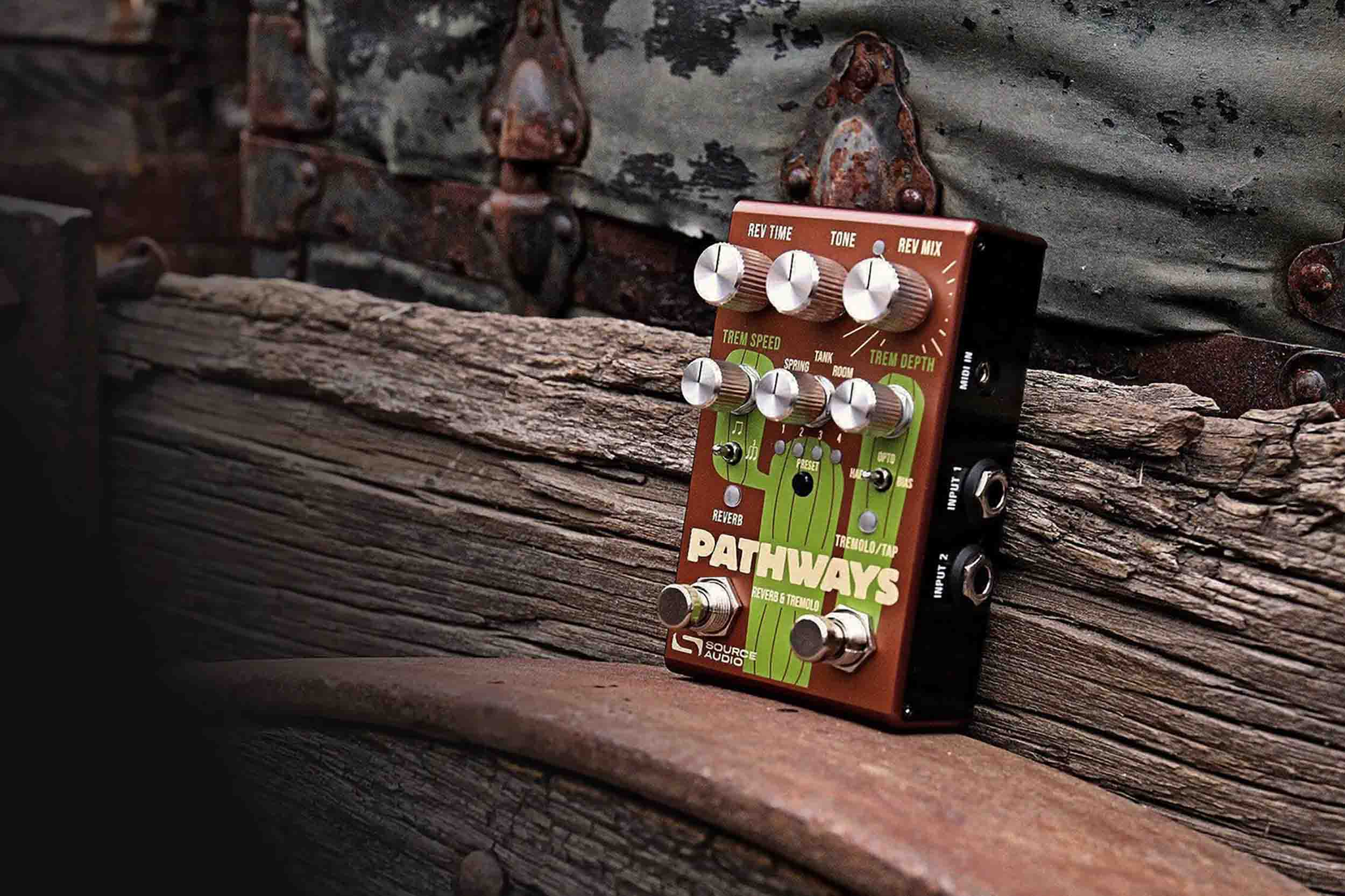 Source Audio SA281 Pathways Reverb & Tremolo Guitar Effects Pedal with MIDI and Presets by Source Audio