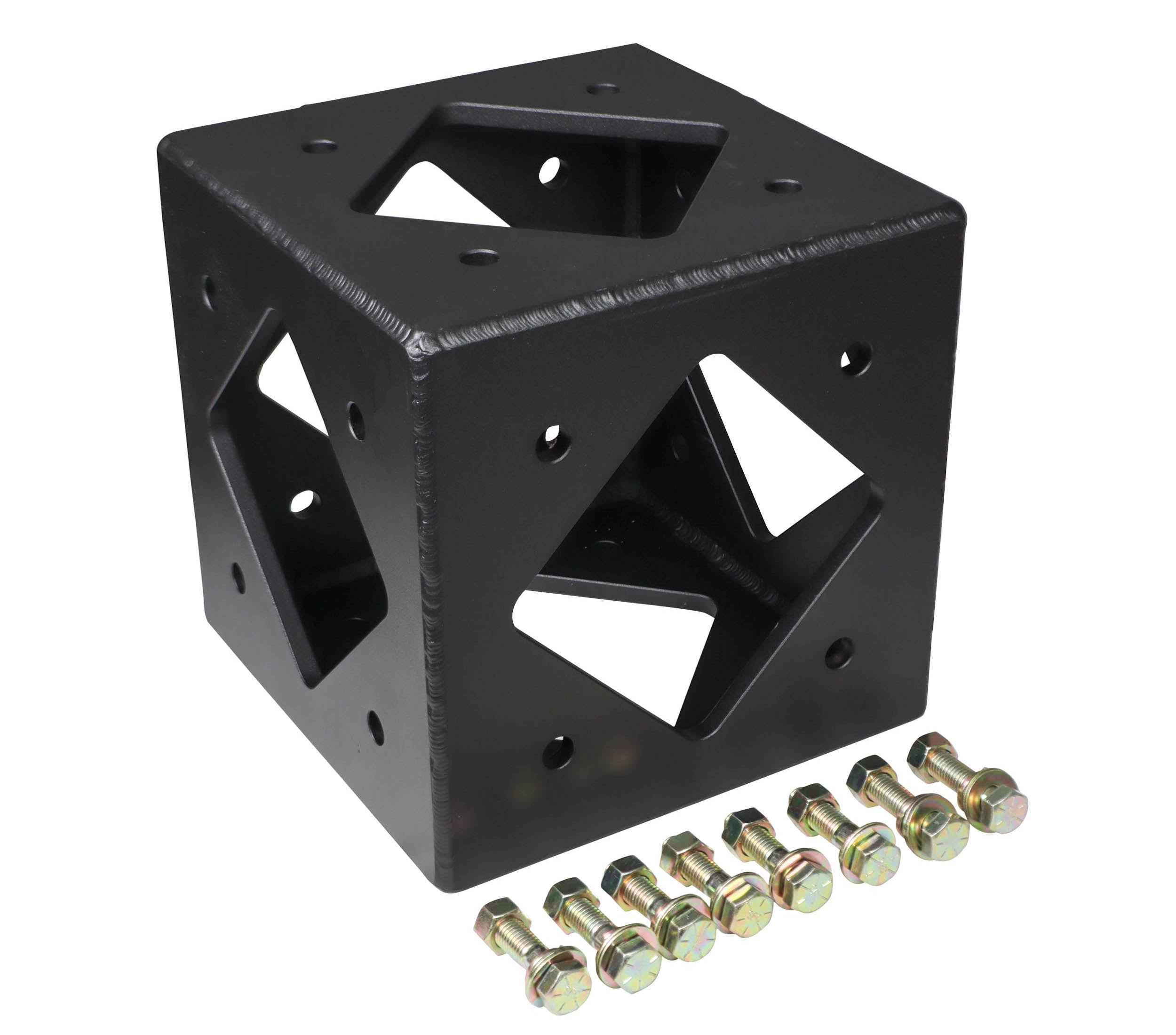 ProX XT-BT12-6WBLKMK2 BoltX 6 Way 12″ Flushed Corner Block MK2 - Black by ProX Cases