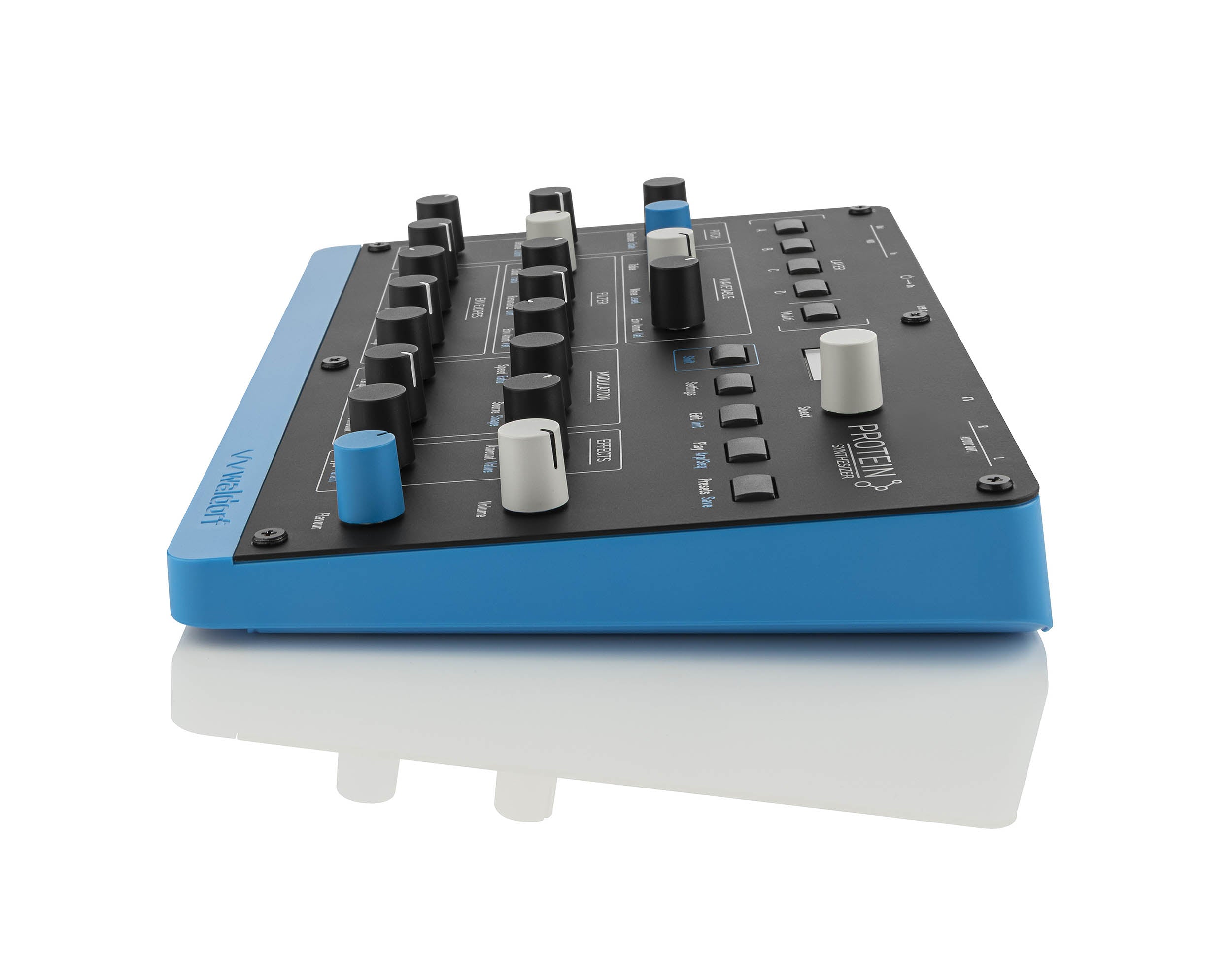 Waldorf Protein Compact 8 Voice Polyphonic Authentic Wavetable Synthesizer with MIDI & USB by Waldorf