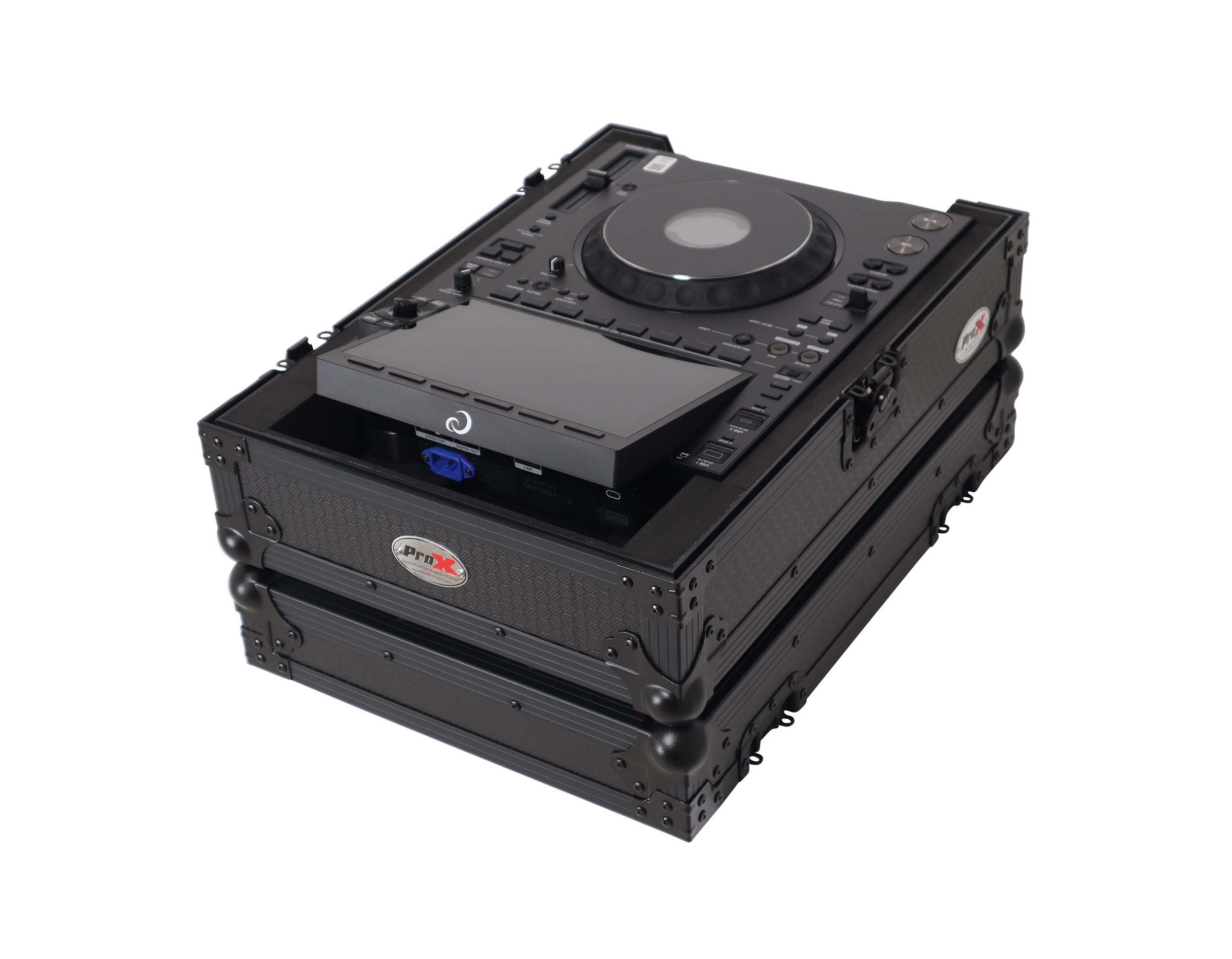 ProX XS-CDXBL ATA Flight Case for AlphaTheta CDJ-3000X and Pioneer CDJ-3000 DJ Media Player with Heavy Duty Protection - Black by ProX Cases