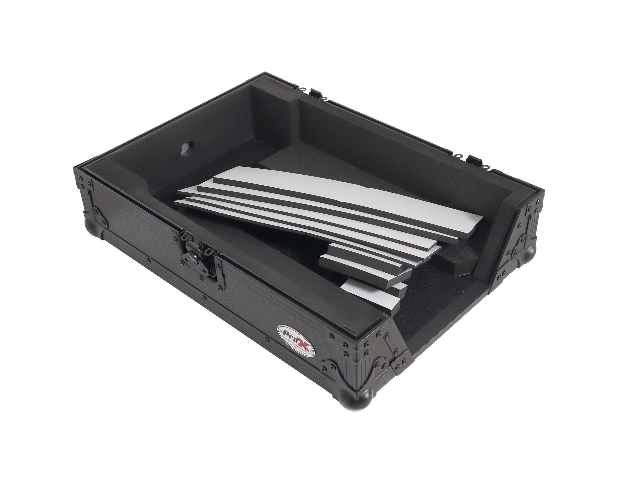 ProX XS-CDXBL ATA Flight Case for AlphaTheta CDJ-3000X and Pioneer CDJ-3000 DJ Media Player with Heavy Duty Protection - Black by ProX Cases