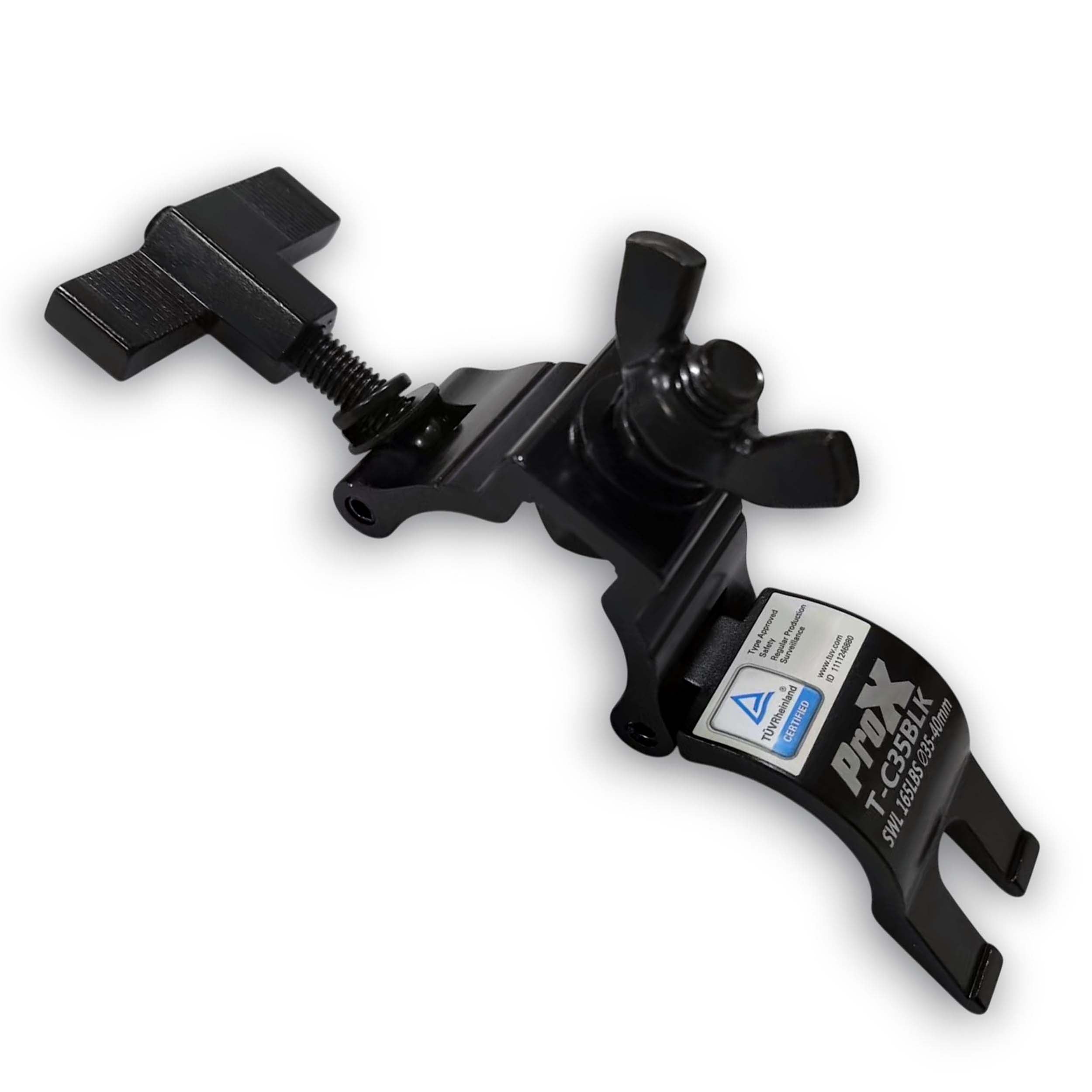 ProX T-C35BLK Aluminum Mini Clamp for Stage Truss and Lighting Stand - Black by ProX