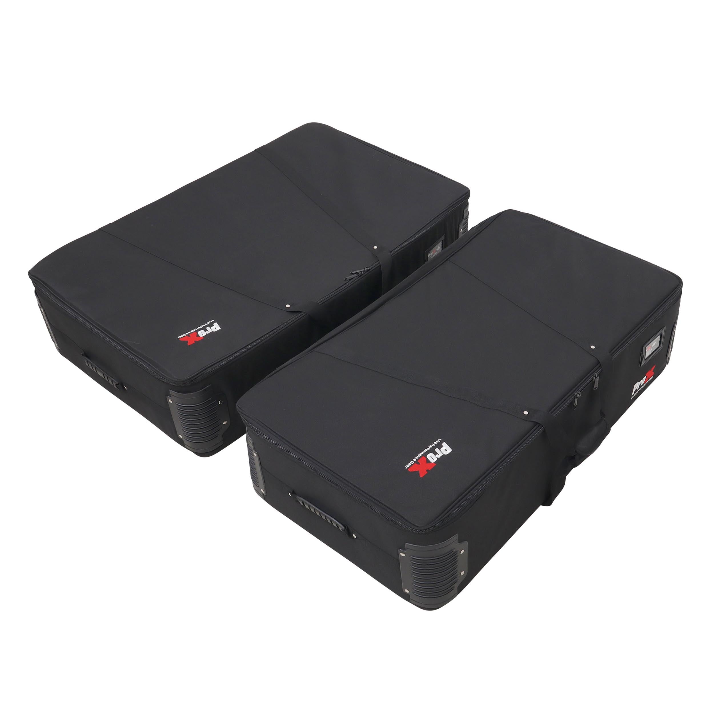 ProX XB-DJCTBAG Set of Two Soft Padded Carrying Travel Bags for ProX Control Tower DJ Podium by ProX Cases