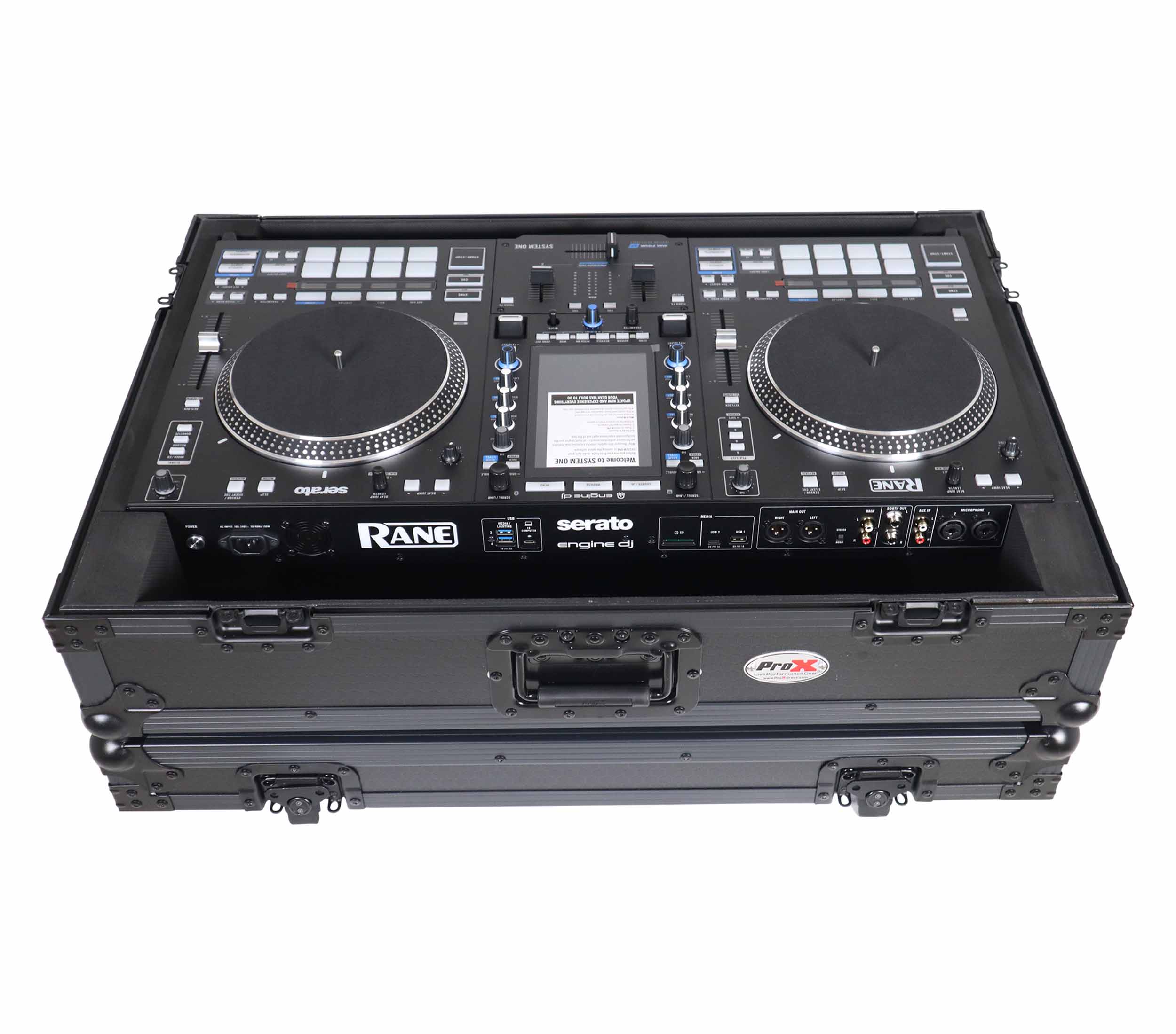 ProX XS-RANESYSONEWBL Flight Case for RANE SYSTEM ONE DJ Controller with Wheels - Black on Black by ProX Cases