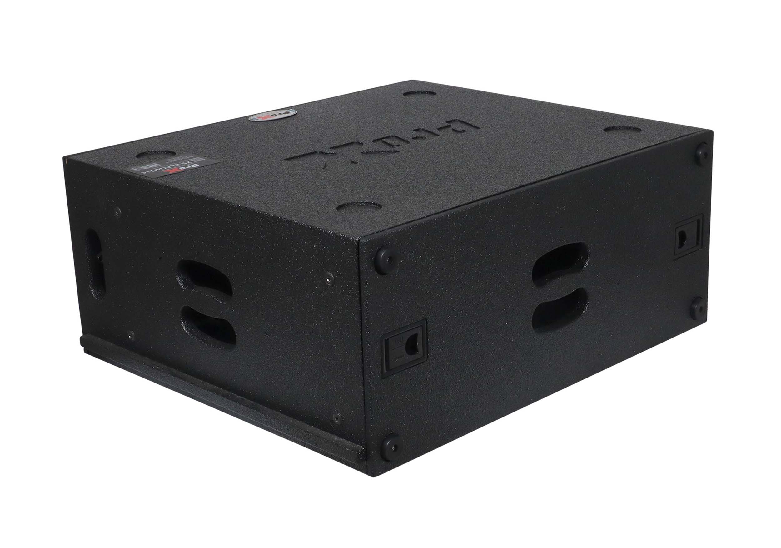ProX XS-BLAQ4U14 4U Rack Case 14" Deep Vertical Amp Rack Polyurea Coated BLAQ Series by ProX Cases