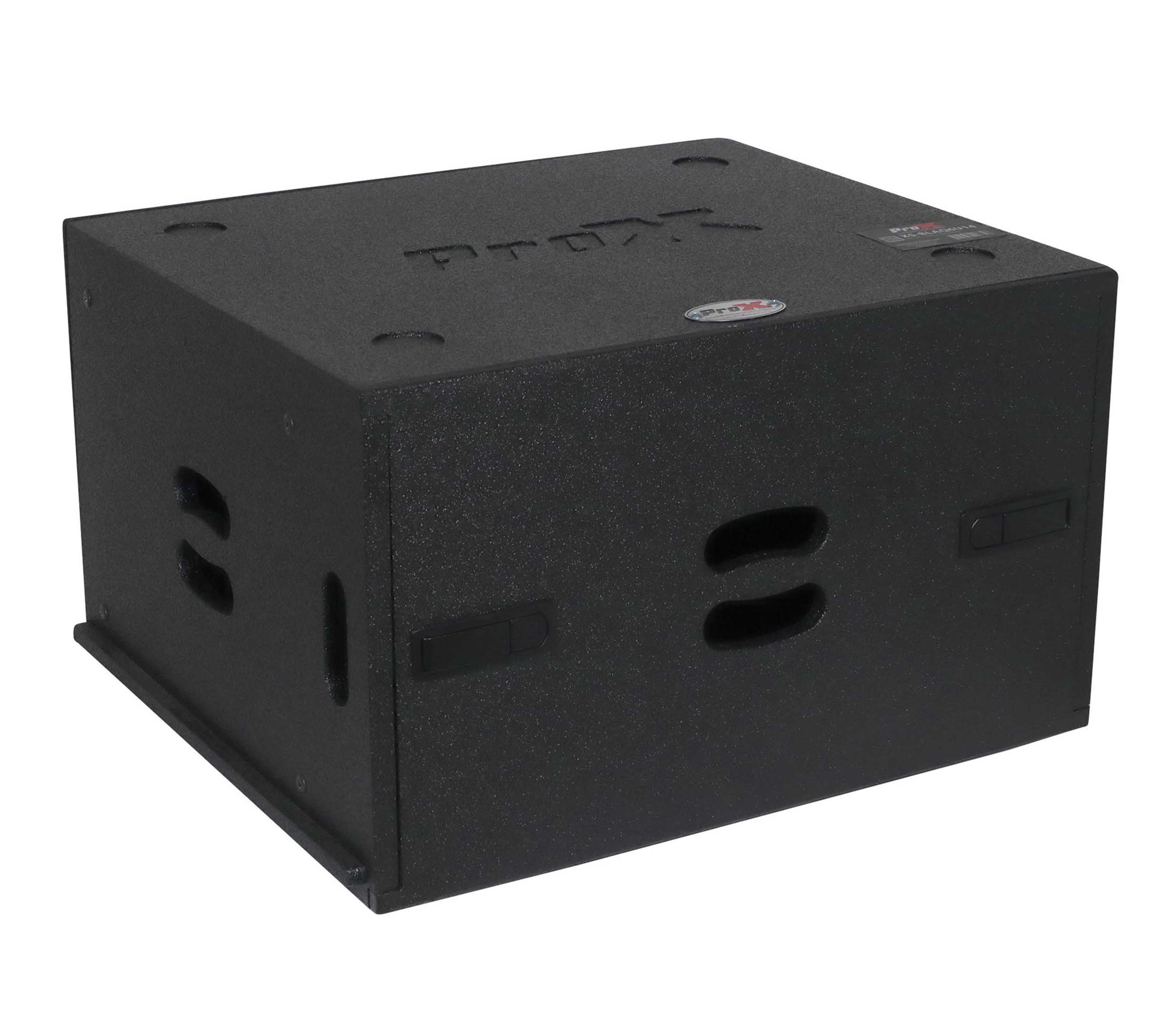 ProX XS-BLAQ6U14 6U Rack Case 14" Deep Vertical Amp Rack Polyurea Coated BLAQ Series by ProX Cases