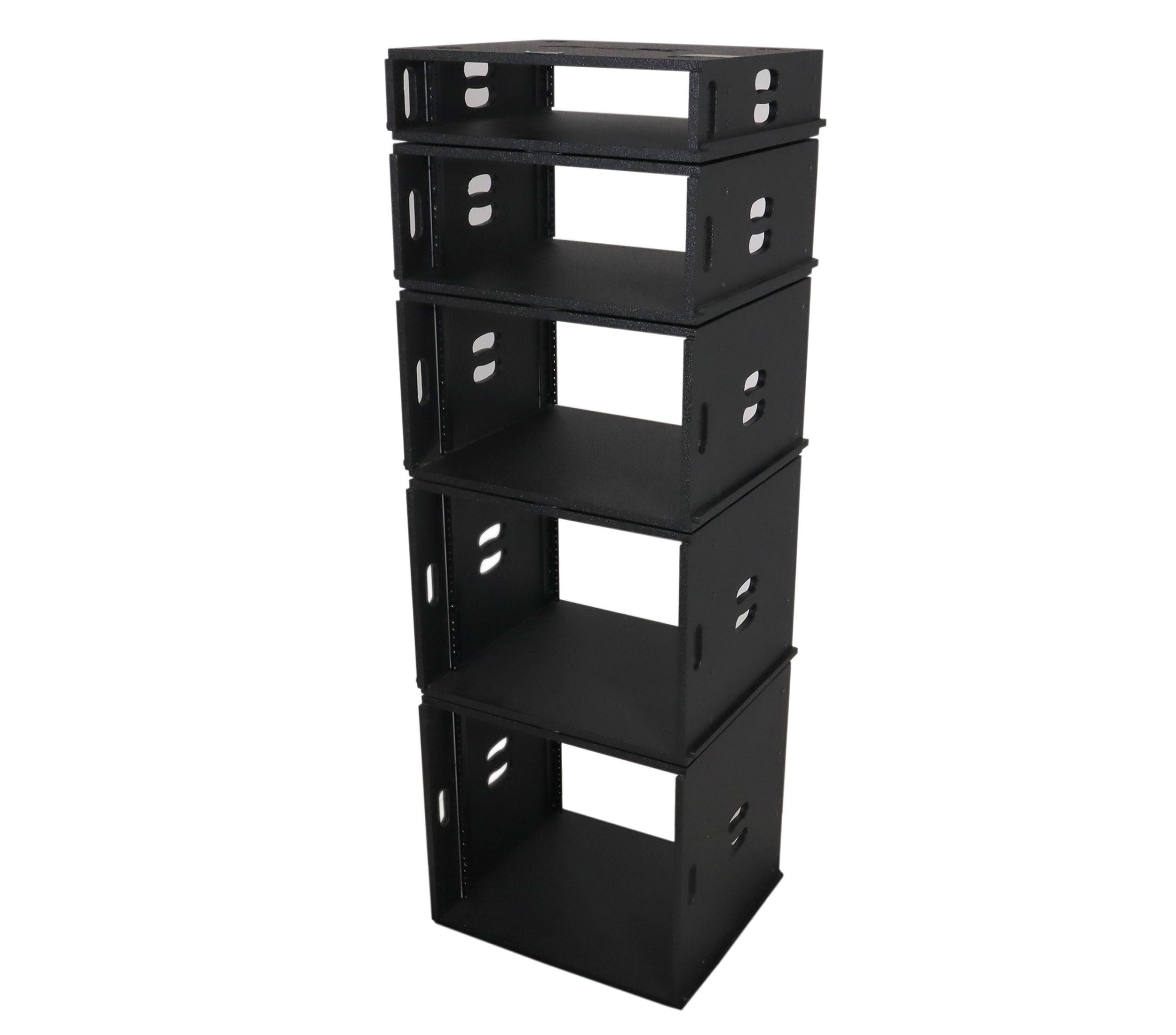ProX XS-BLAQ2U14 2U Rack Case 14" Deep Vertical Amp Rack Polyurea Coated BLAQ Series by ProX Cases
