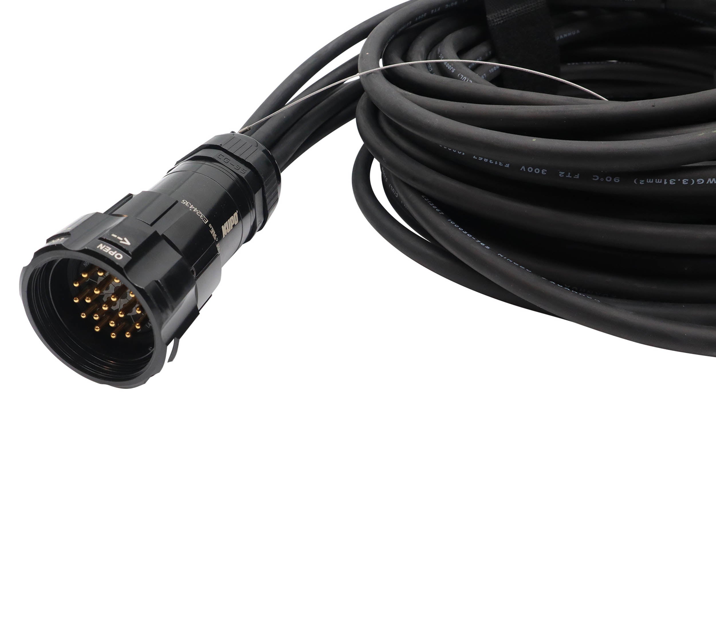 ProX XC-P19PM6XPWB-CYDUO 19-Pin to 6x PowerCON Blue Breakout Cable Set - 12AWG SJOOW, 2x 6ft, 2x 10ft, 2x 16ft by ProX Cables