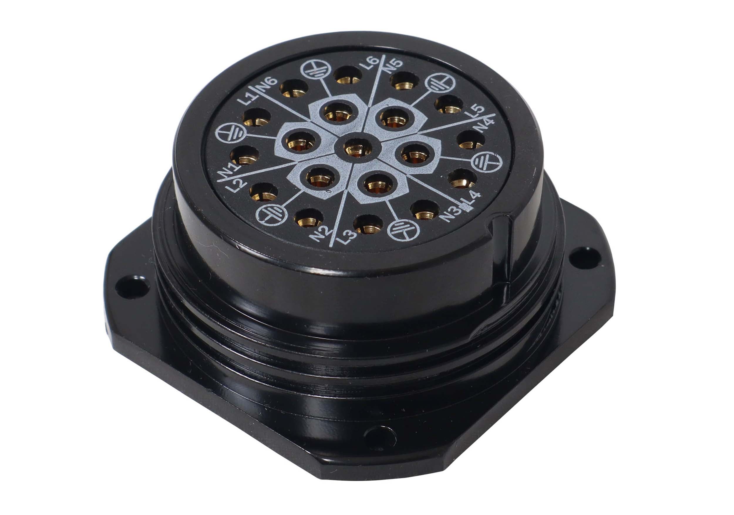 ProX XC-P19PANELFEMALE 19-Pin Panel Female Connector - Solder Type - Kupo PLS-5219SF by ProX