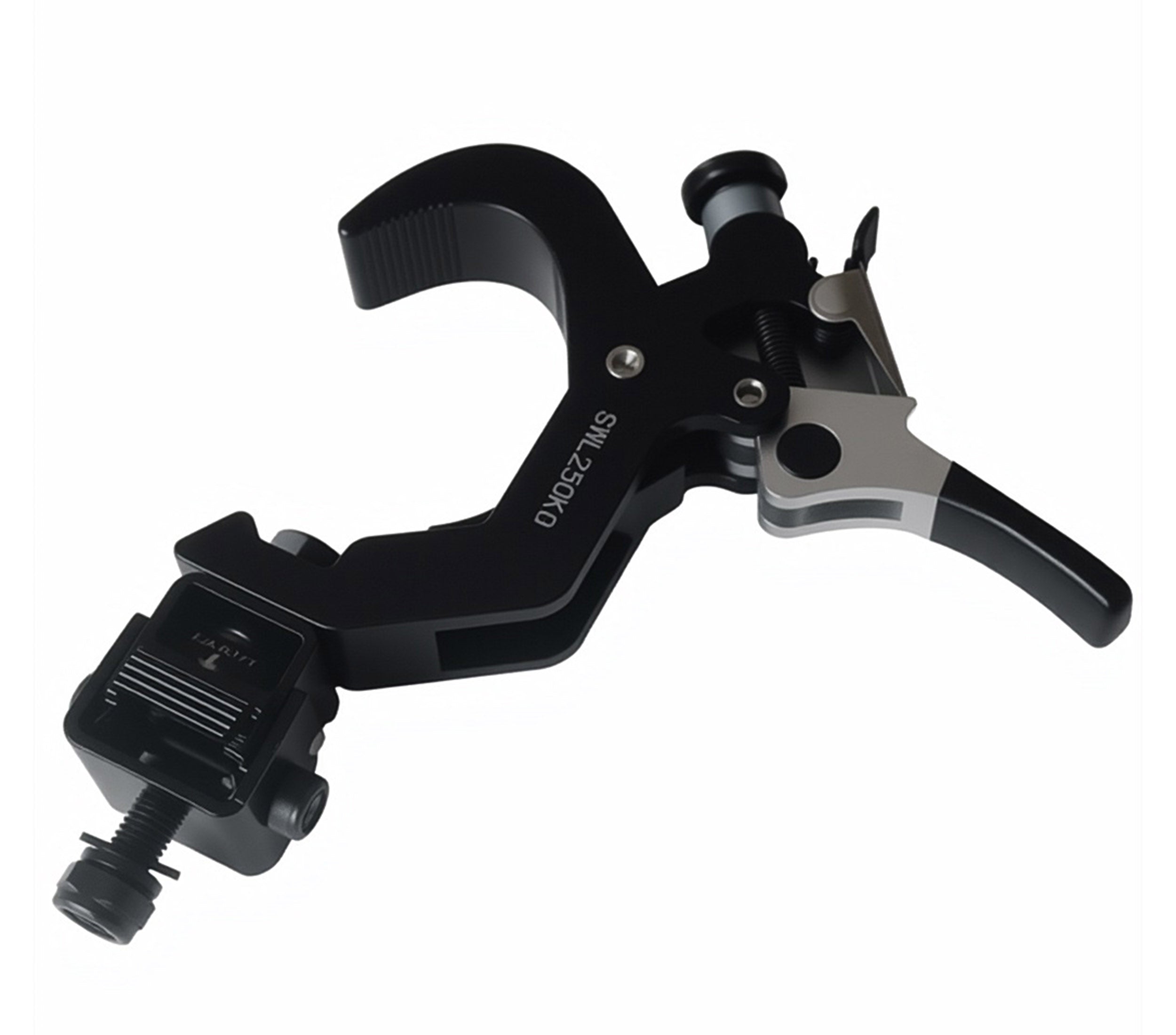 ProX T-QFXPRESSX4 Set of 4 Quick 90° Folding Truss Clamps with Moving Head Adapters, 2" Tube - Black by ProX