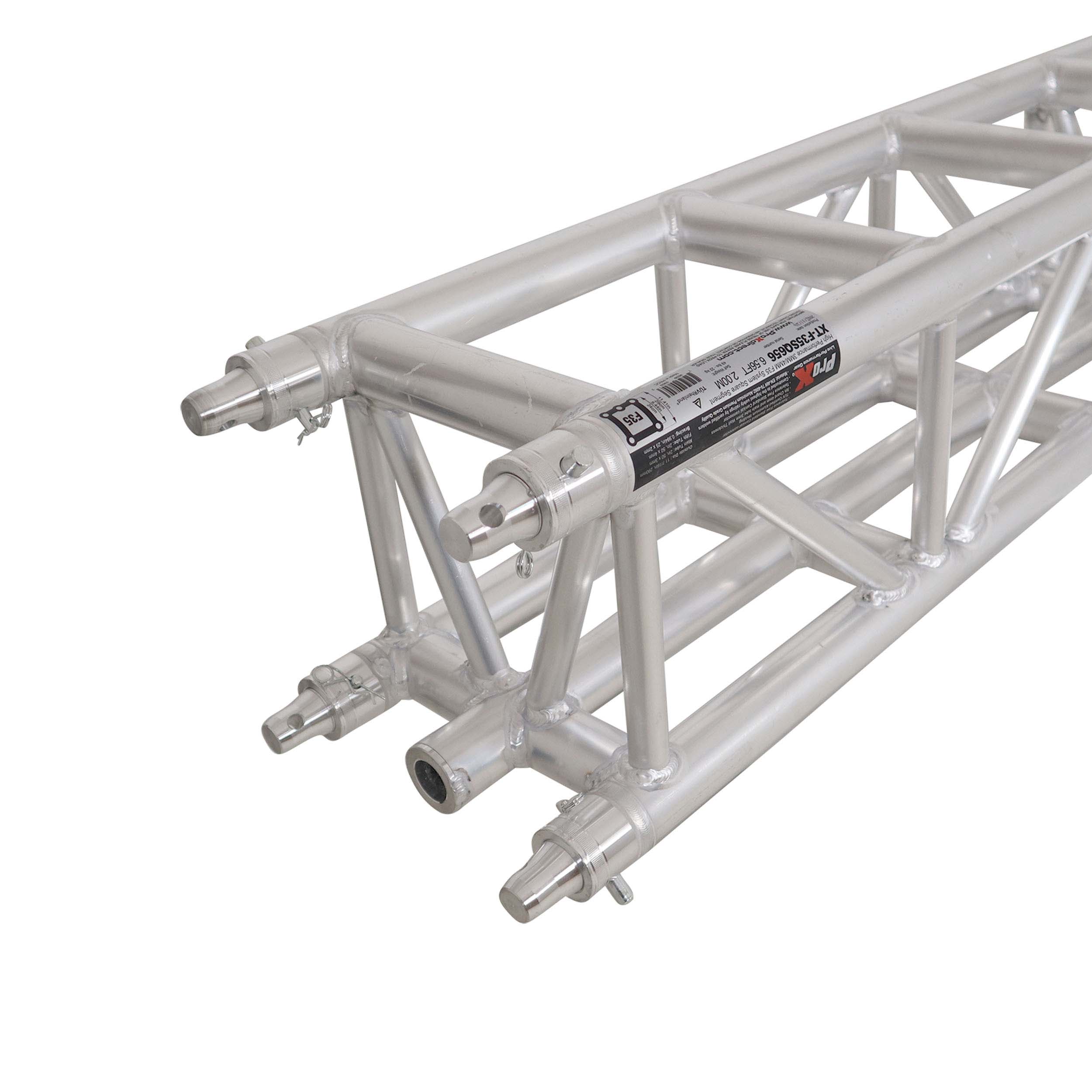 ProX XT-F35SQ656 F35 Professional 5-Chord Truss Segment - 6.56 ft for LED Video Panels by ProX