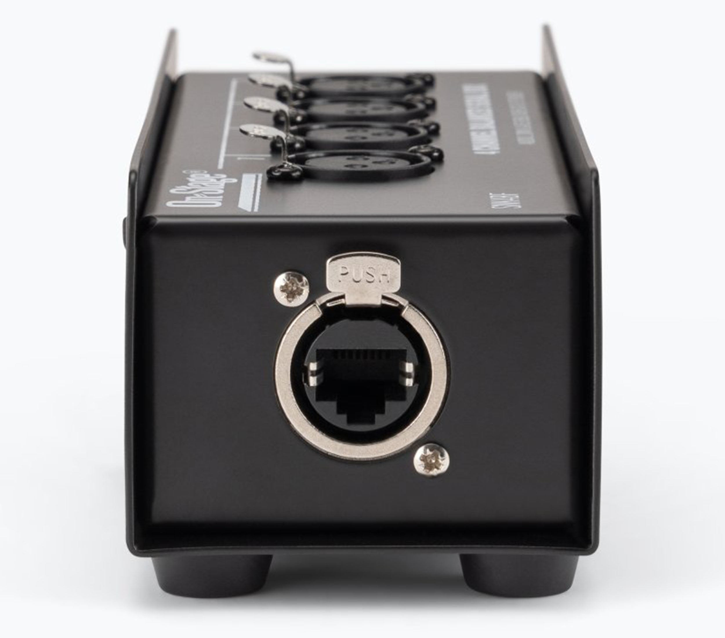 On-Stage OSPRO-SNK4BF Production-Grade Snake Signal Box Female - 4x XLR to 1x RJ45 Ethernet by On-Stage
