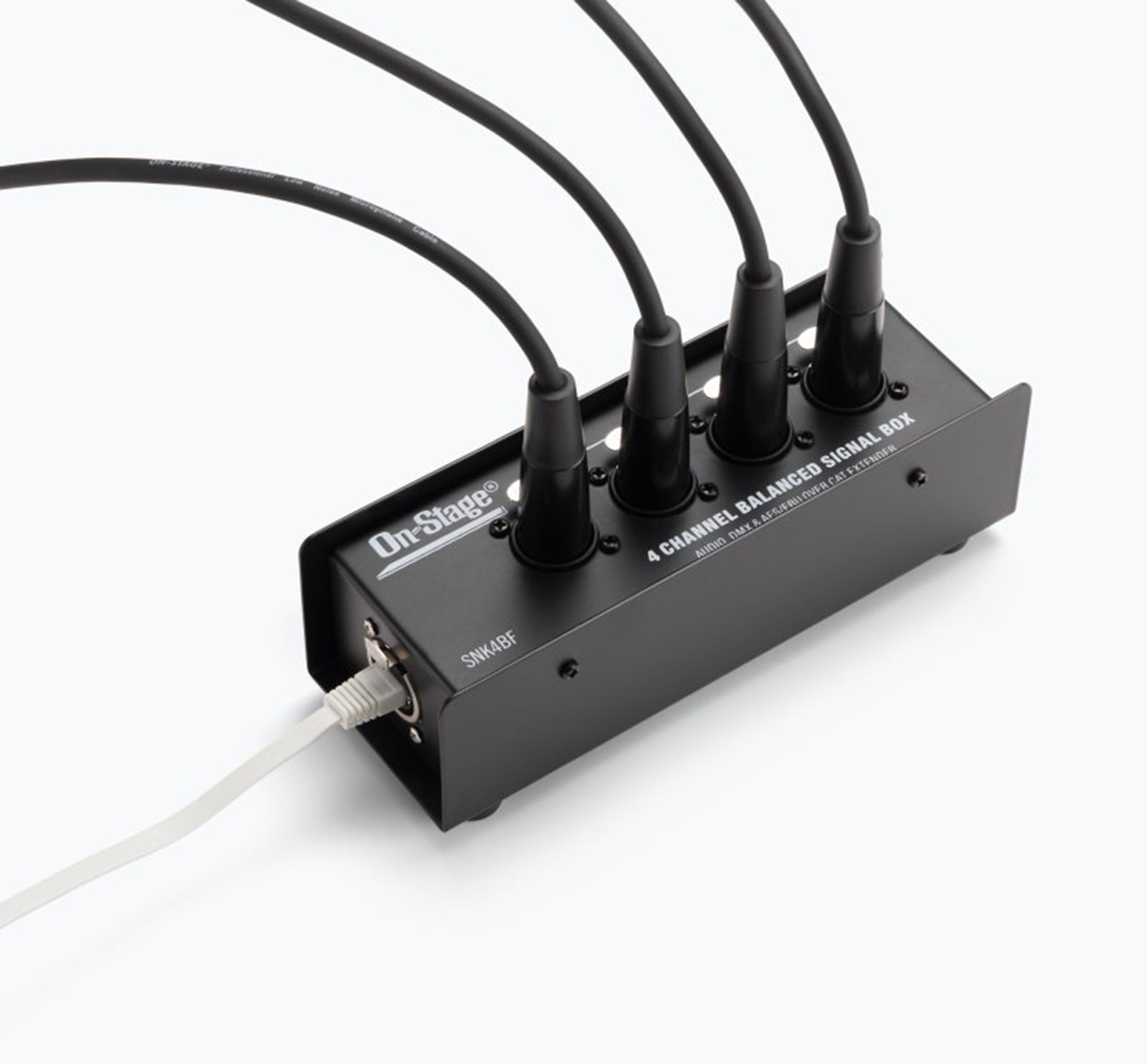 On-Stage OSPRO-SNK4BF Production-Grade Snake Signal Box Female - 4x XLR to 1x RJ45 Ethernet by On-Stage