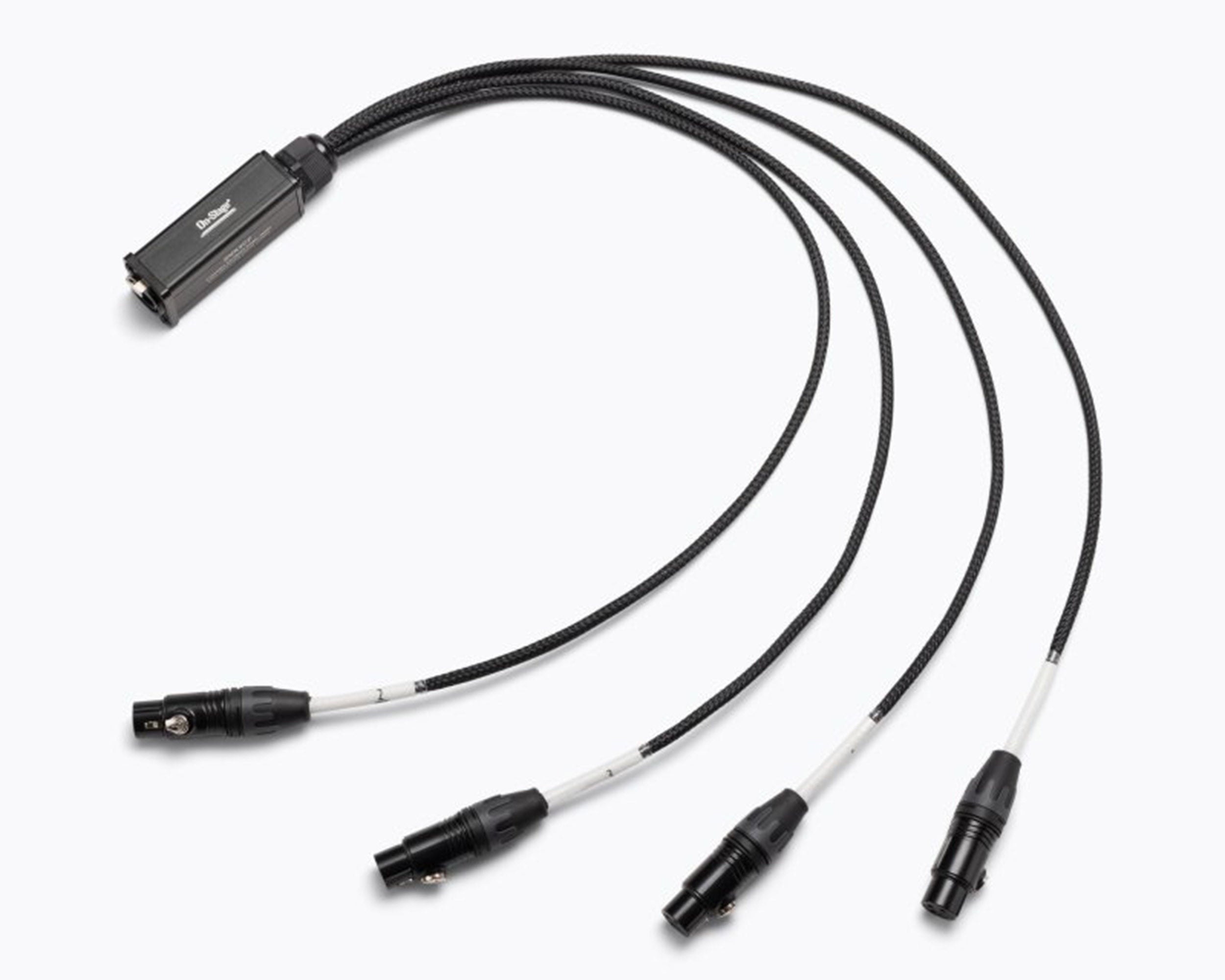 On-Stage OSPRO-SNK4CF Production-Grade Snake Cable Female - 4x XLR to 1x RJ45 Ethernet by On-Stage
