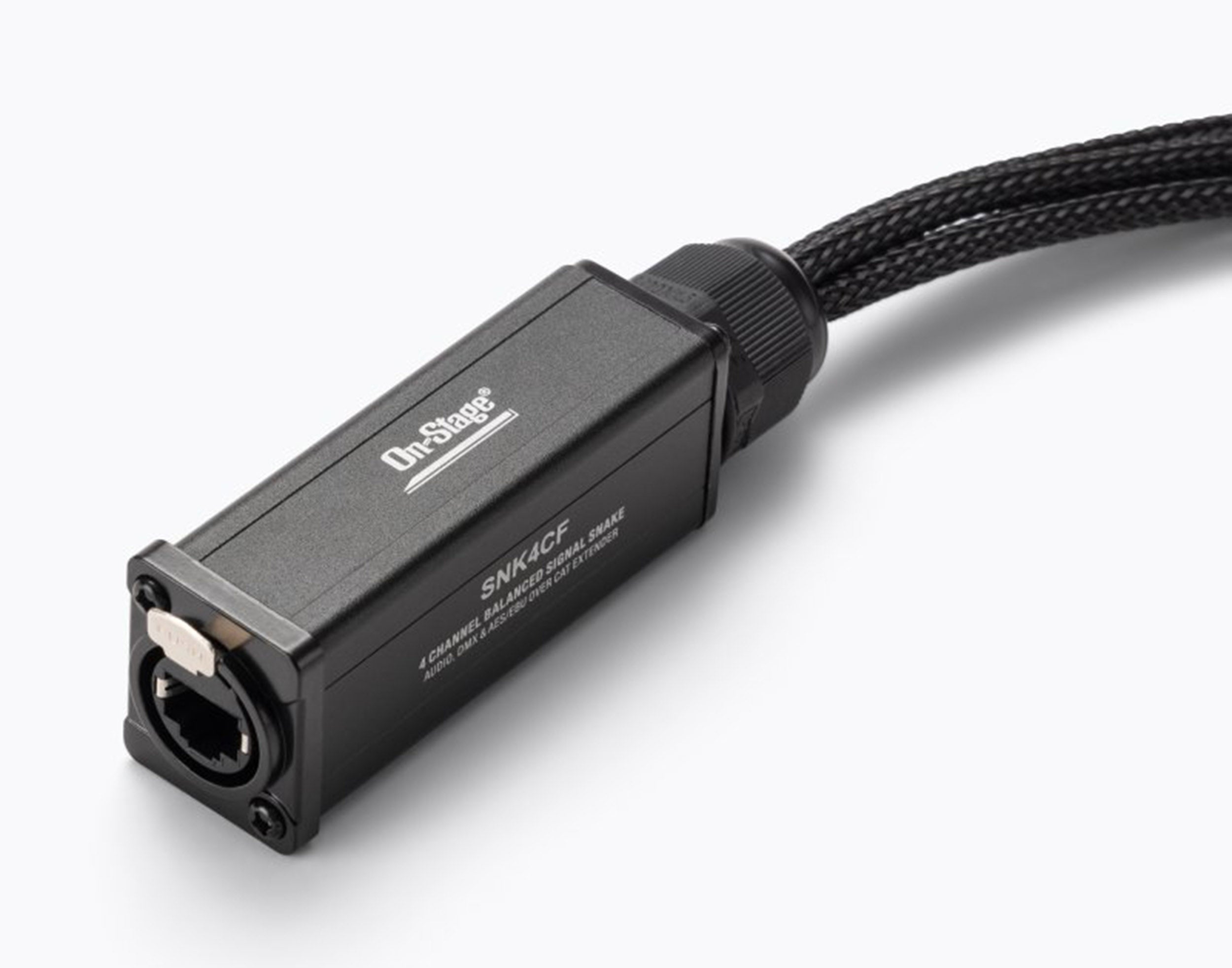 On-Stage OSPRO-SNK4CF Production-Grade Snake Cable Female - 4x XLR to 1x RJ45 Ethernet by On-Stage