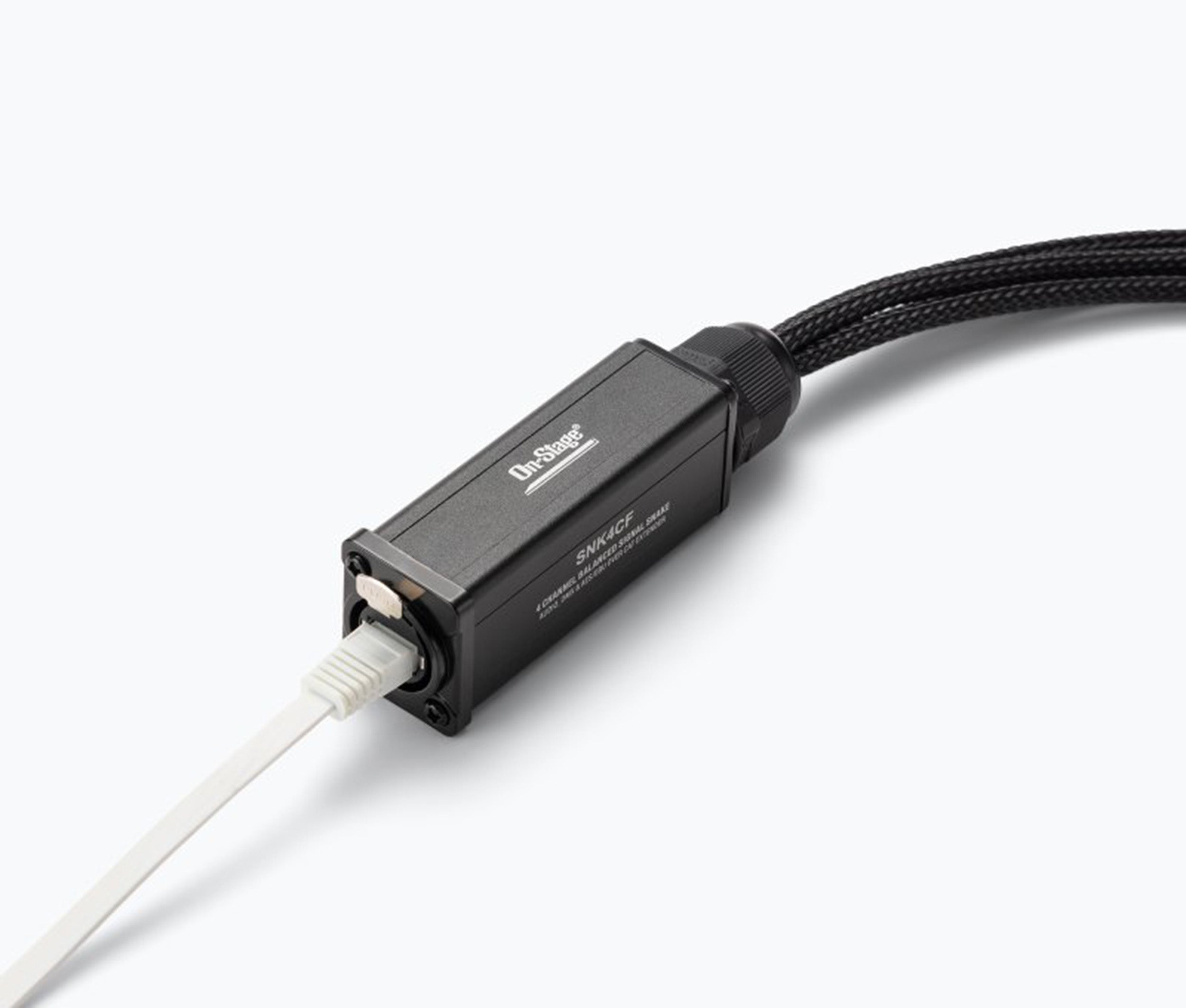 On-Stage OSPRO-SNK4CF Production-Grade Snake Cable Female - 4x XLR to 1x RJ45 Ethernet by On-Stage
