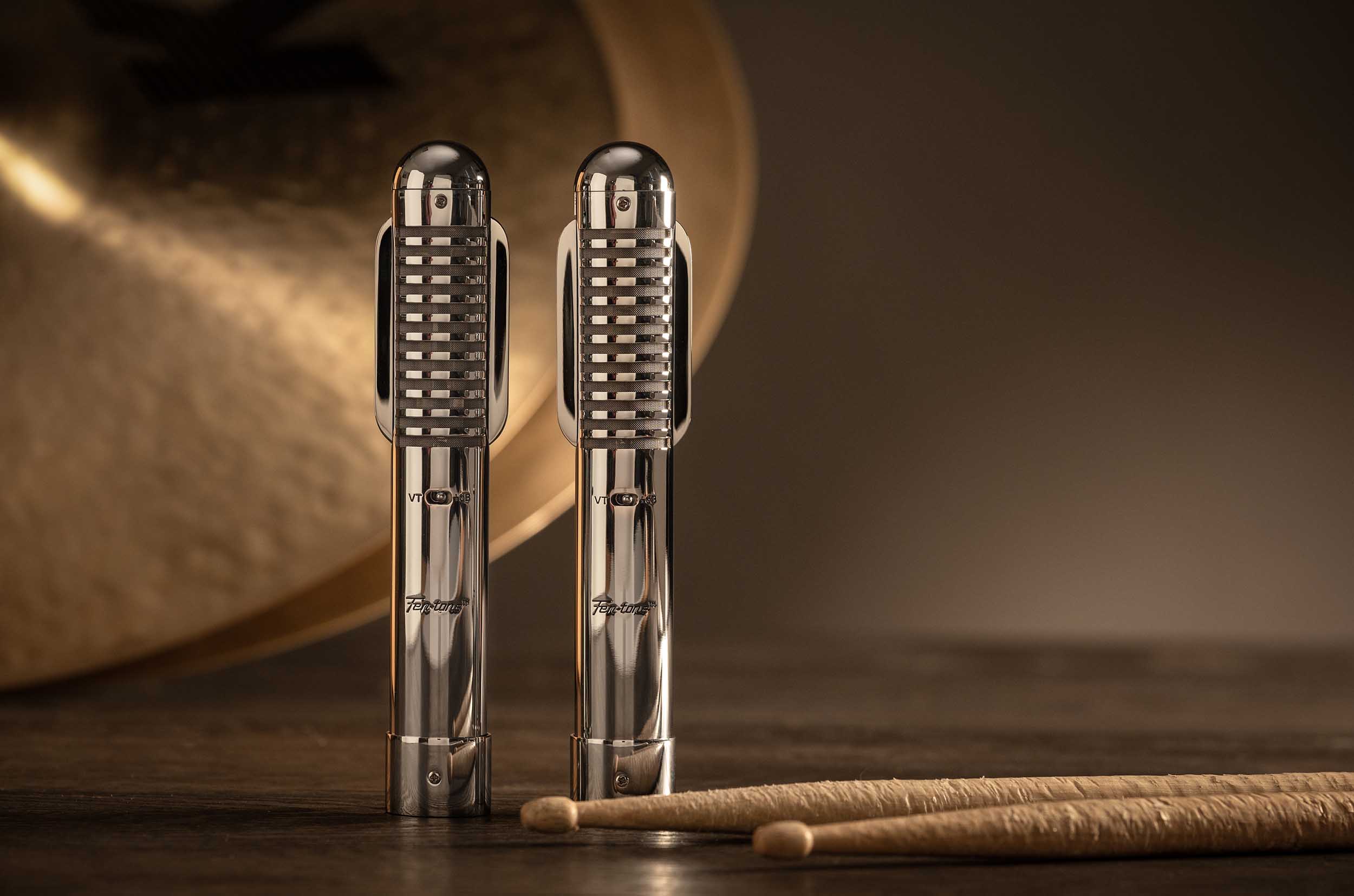 Warm Audio WA-2FT Fen-Tone Ribbon Microphone Stereo Pair with Selectable Preamp by Warm Audio