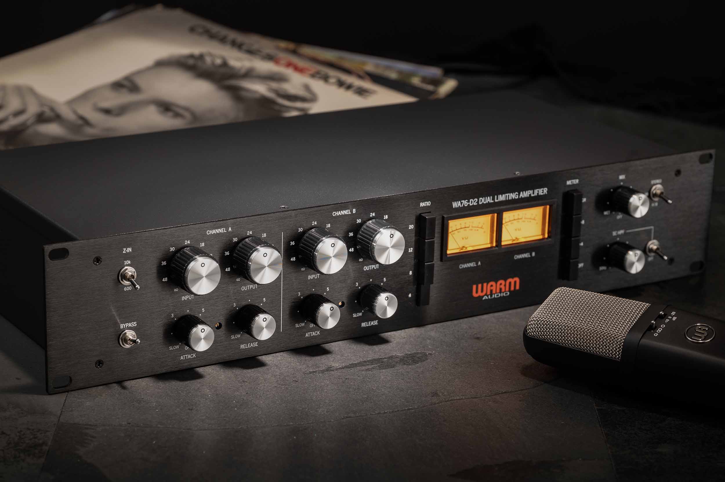 Warm Audio WA76-D2 Dual Channel Clean Gain Discrete FET Compressor by Warm Audio