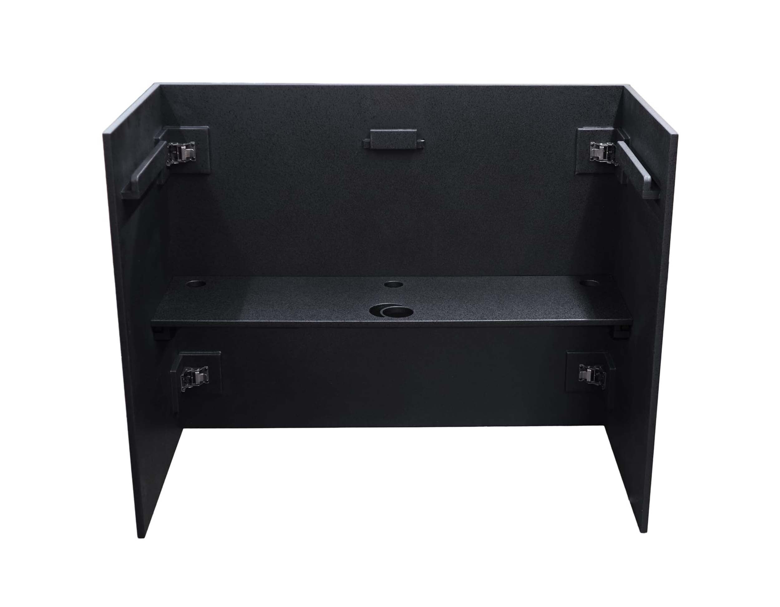 Odyssey PDJBOOTH483824BLACK Painted Wood Facade-Style Folding DJ Booth - Black by Odyssey