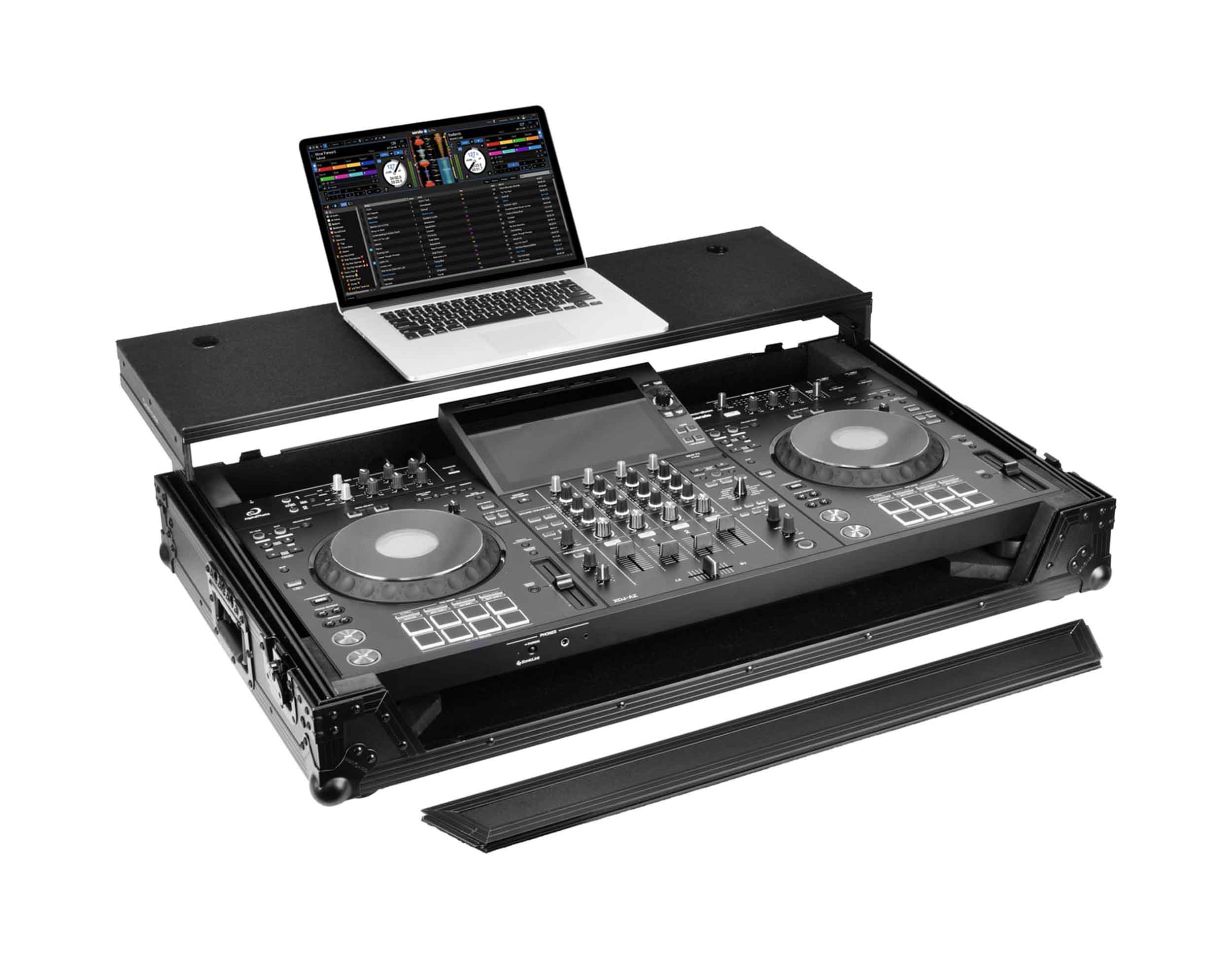 Odyssey RCGS-XDJAZWBL Flight Case with Glide Style Laptop Platform and Wheels for AlphaTheta XDJ-AZ - Black by Odyssey