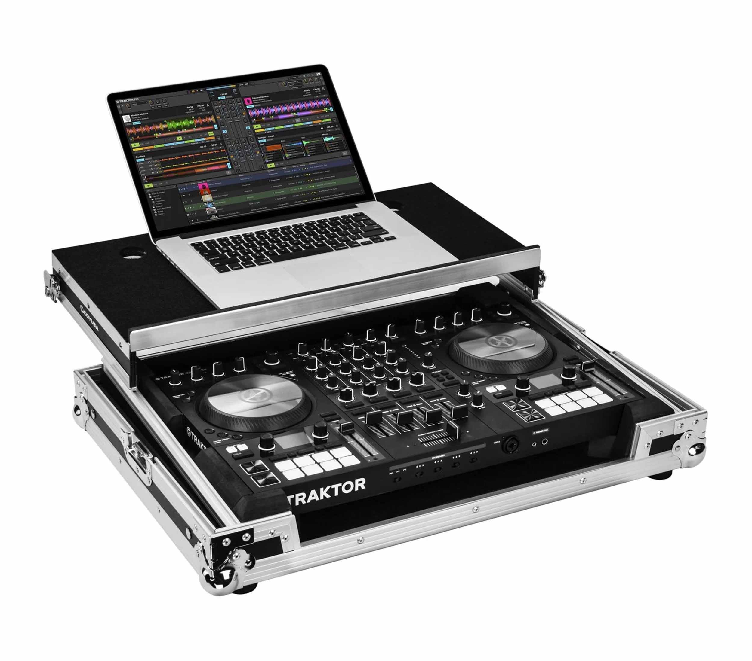 ODYSSEY FZGSTKS4MK3 Flight Case with Glide Platform for Traktor Kontrol S4 MK3 by Odyssey