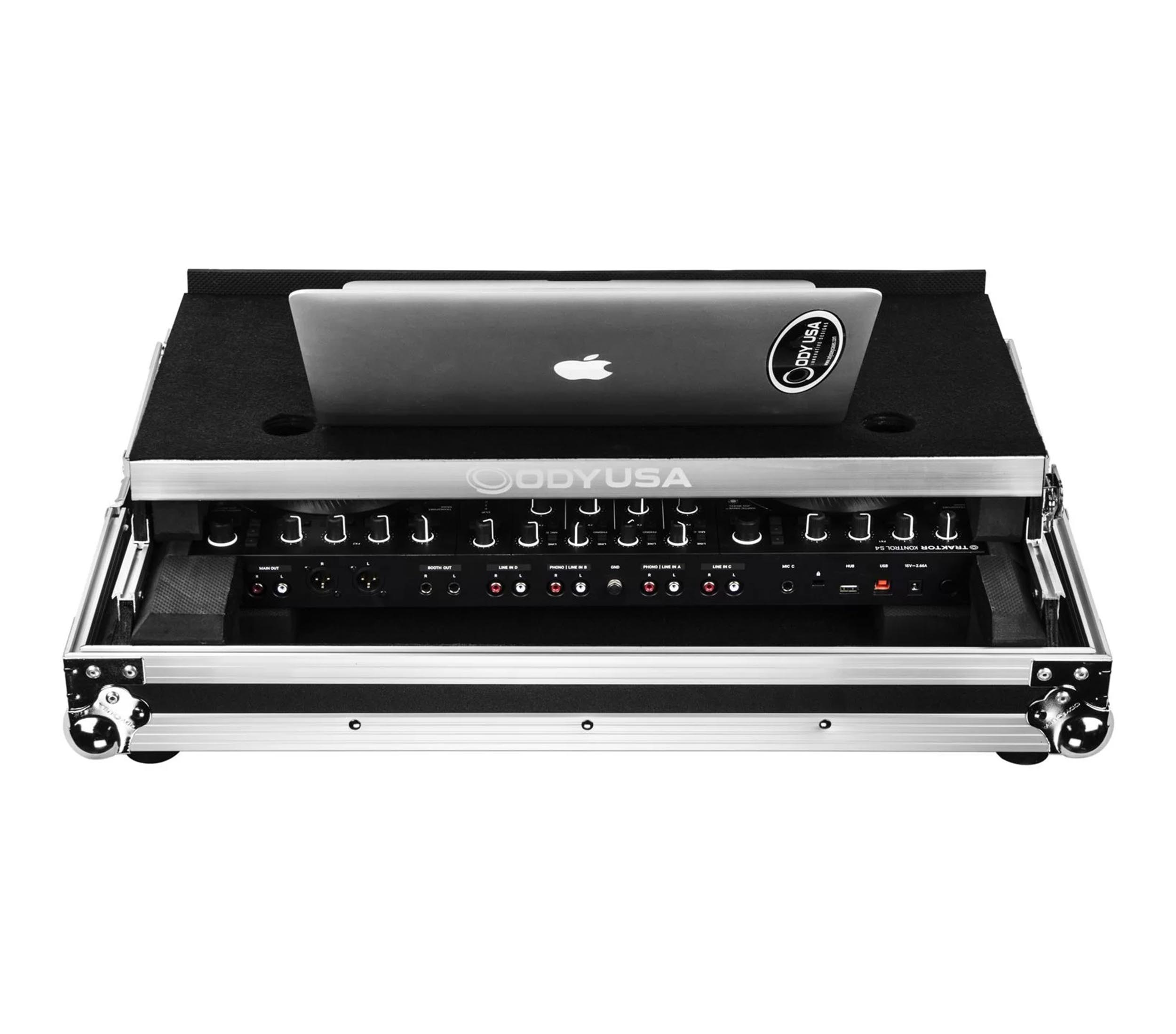 ODYSSEY FZGSTKS4MK3 Flight Case with Glide Platform for Traktor Kontrol S4 MK3 by Odyssey
