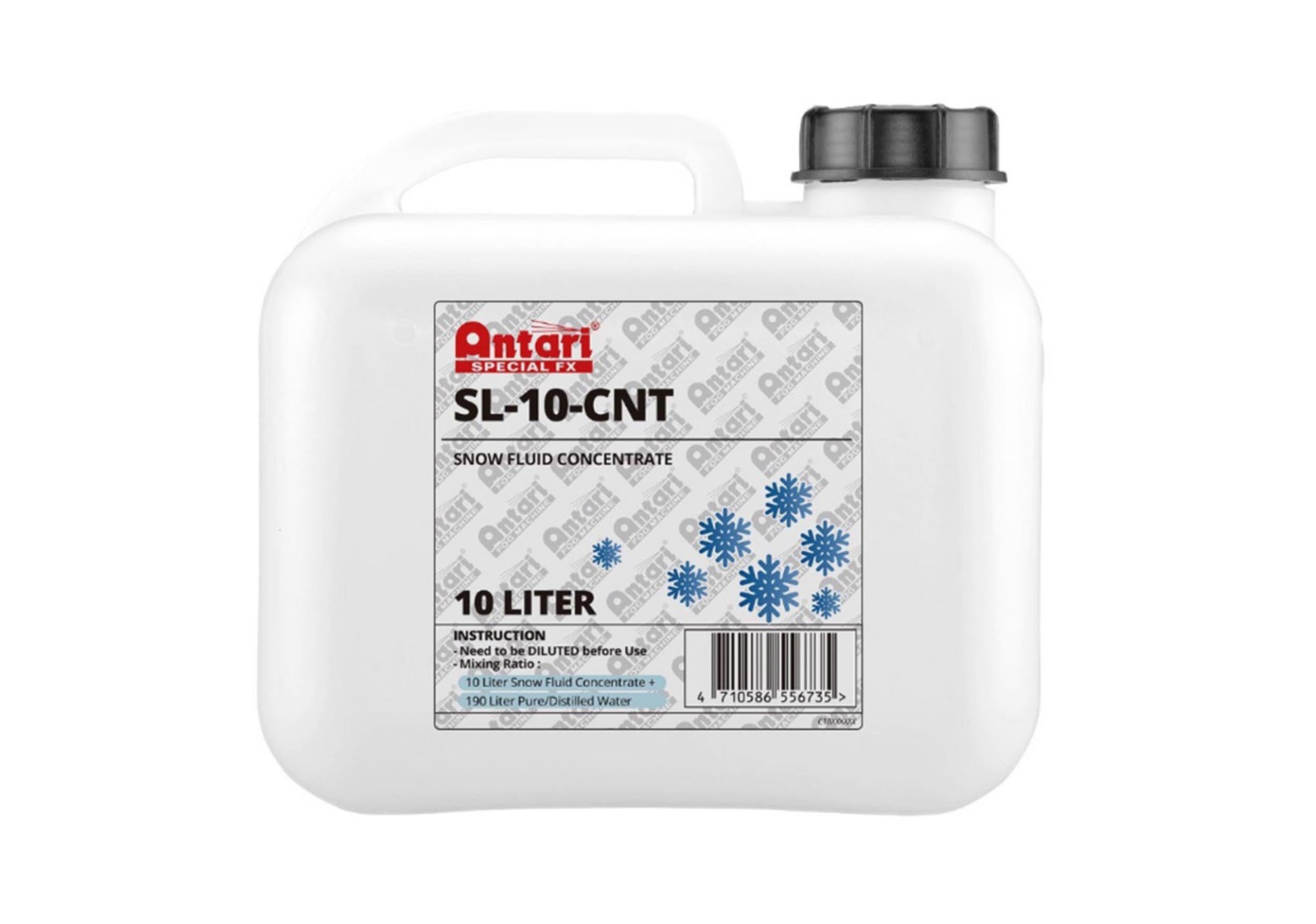Antari SL-10-CNT, 10L Snow Concentrate - Makes 200L of SL-H (Drum) by Antari Lighting