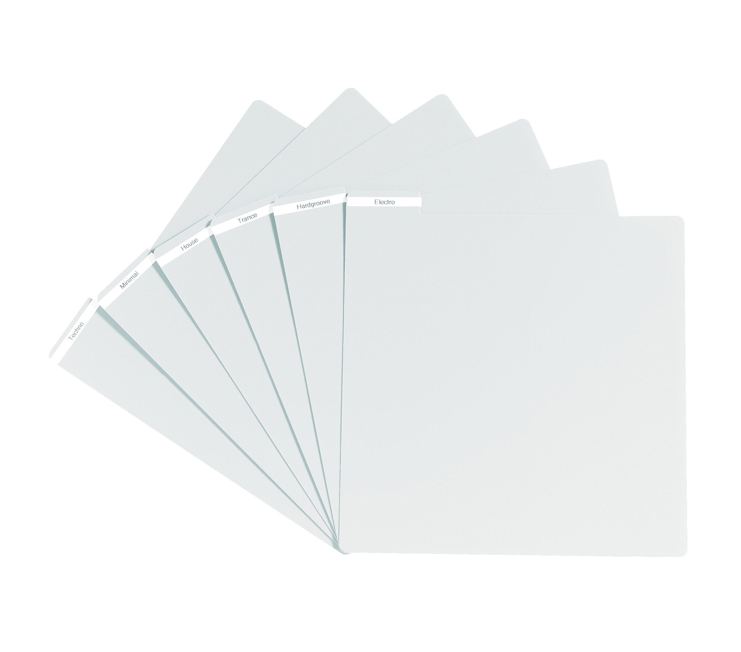 Glorious Vinyl LP Divider Set White - Pack of 6 by Glorious