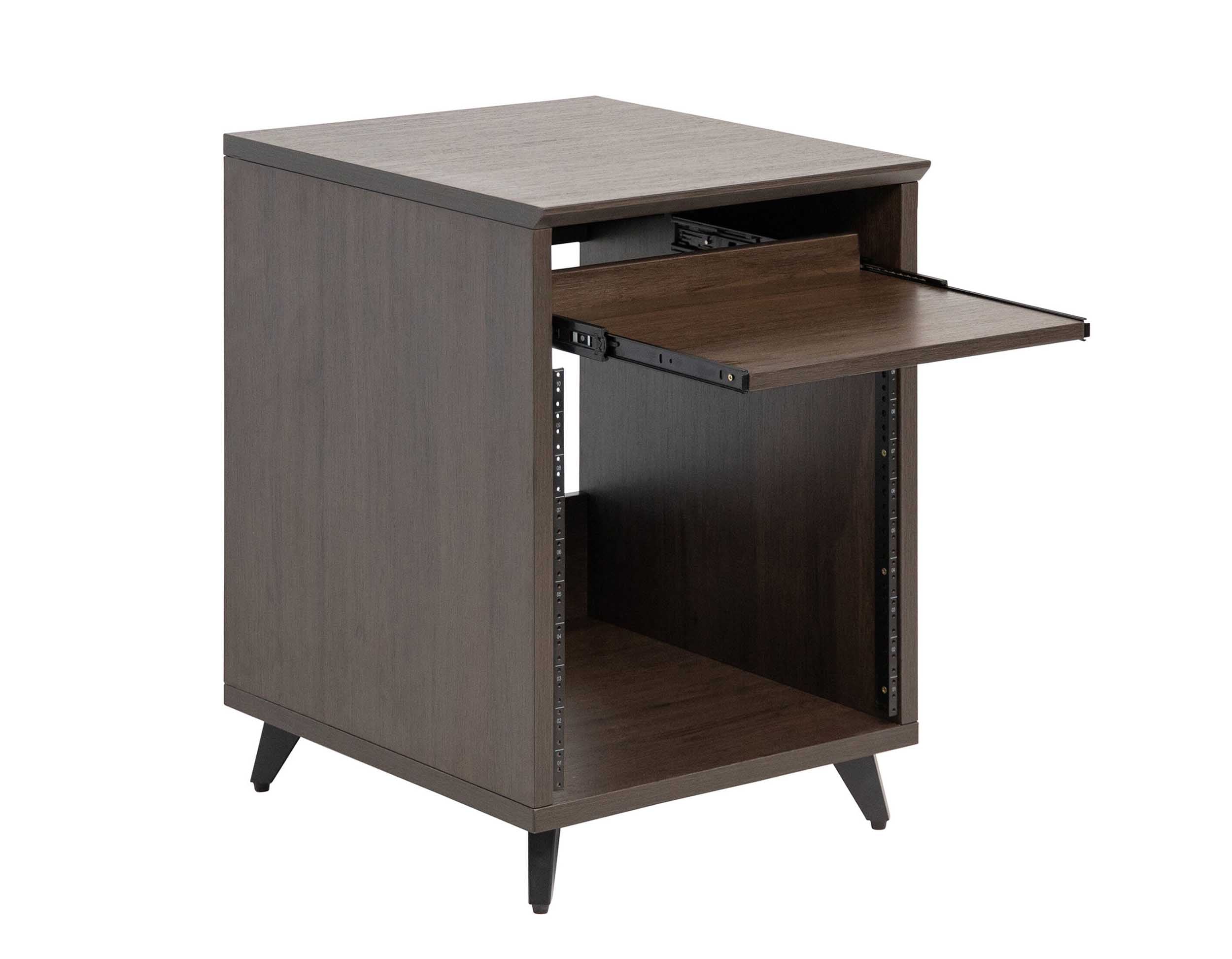 Gator Frameworks GFW-ELITEDESKRK-BRN 10U Studio Rack Table - Dark Walnut Brown by Gator Cases