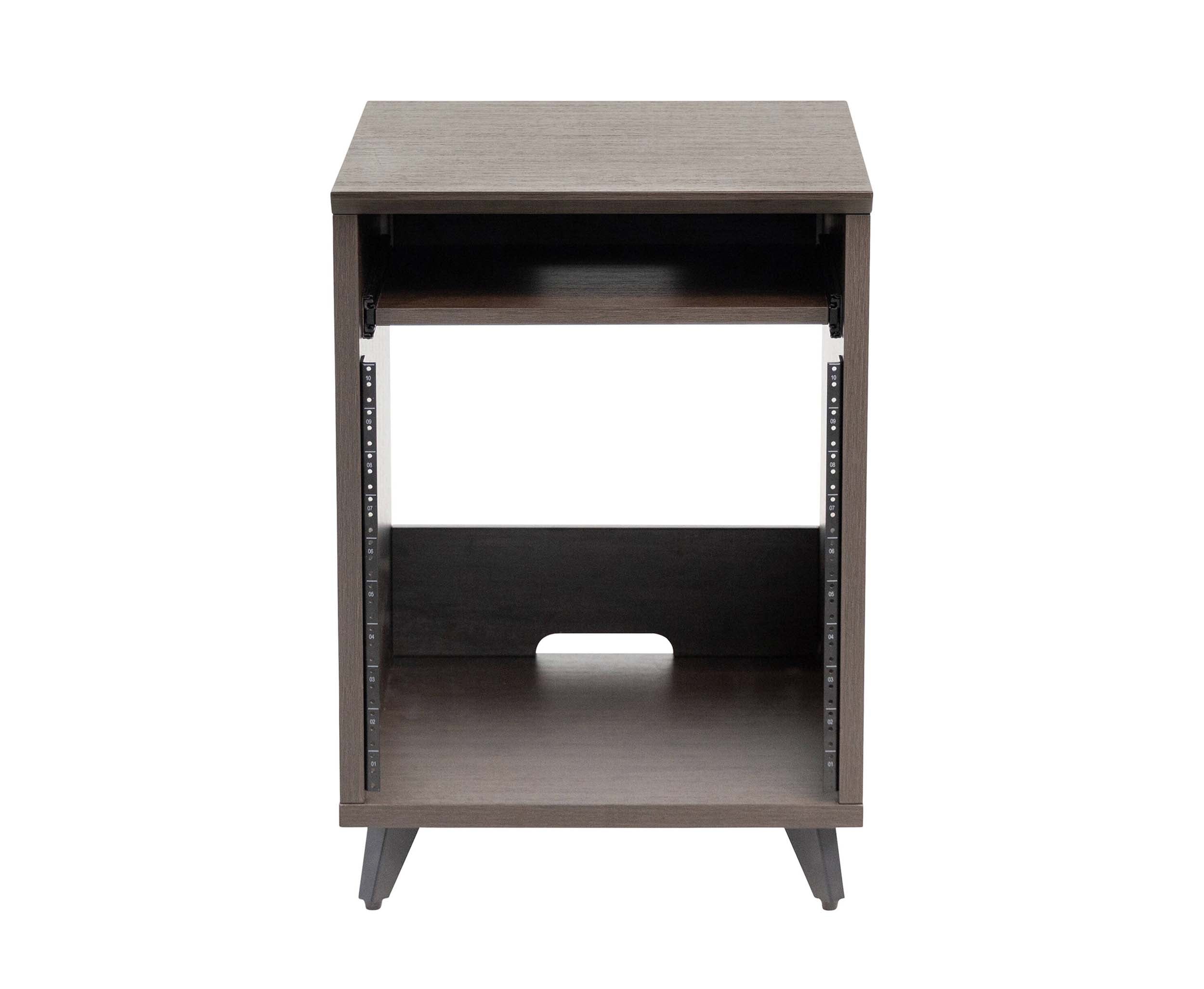 Gator Frameworks GFW-ELITEDESKRK-BRN 10U Studio Rack Table - Dark Walnut Brown by Gator Cases
