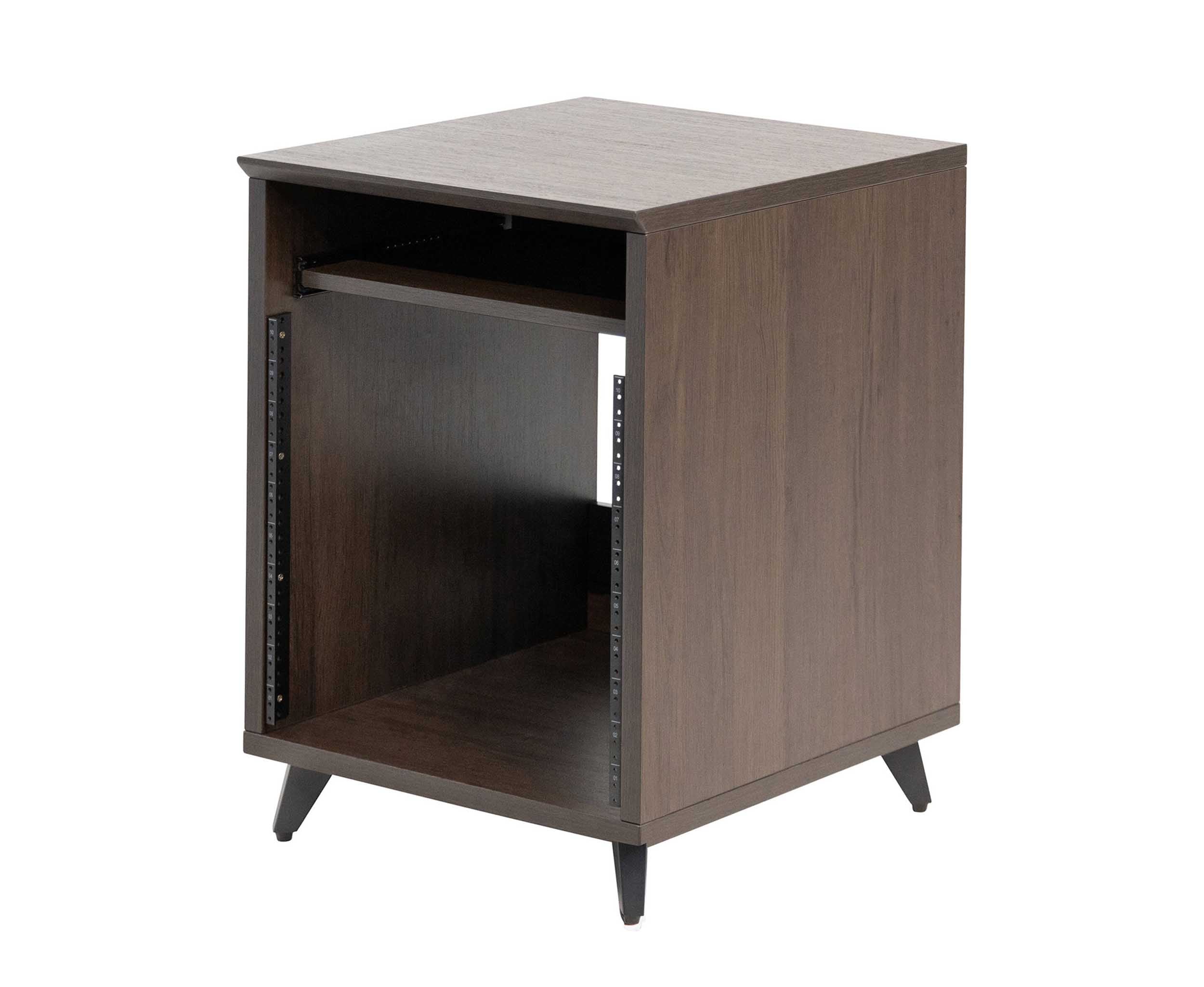 Gator Frameworks GFW-ELITEDESKRK-BRN 10U Studio Rack Table - Dark Walnut Brown by Gator Cases