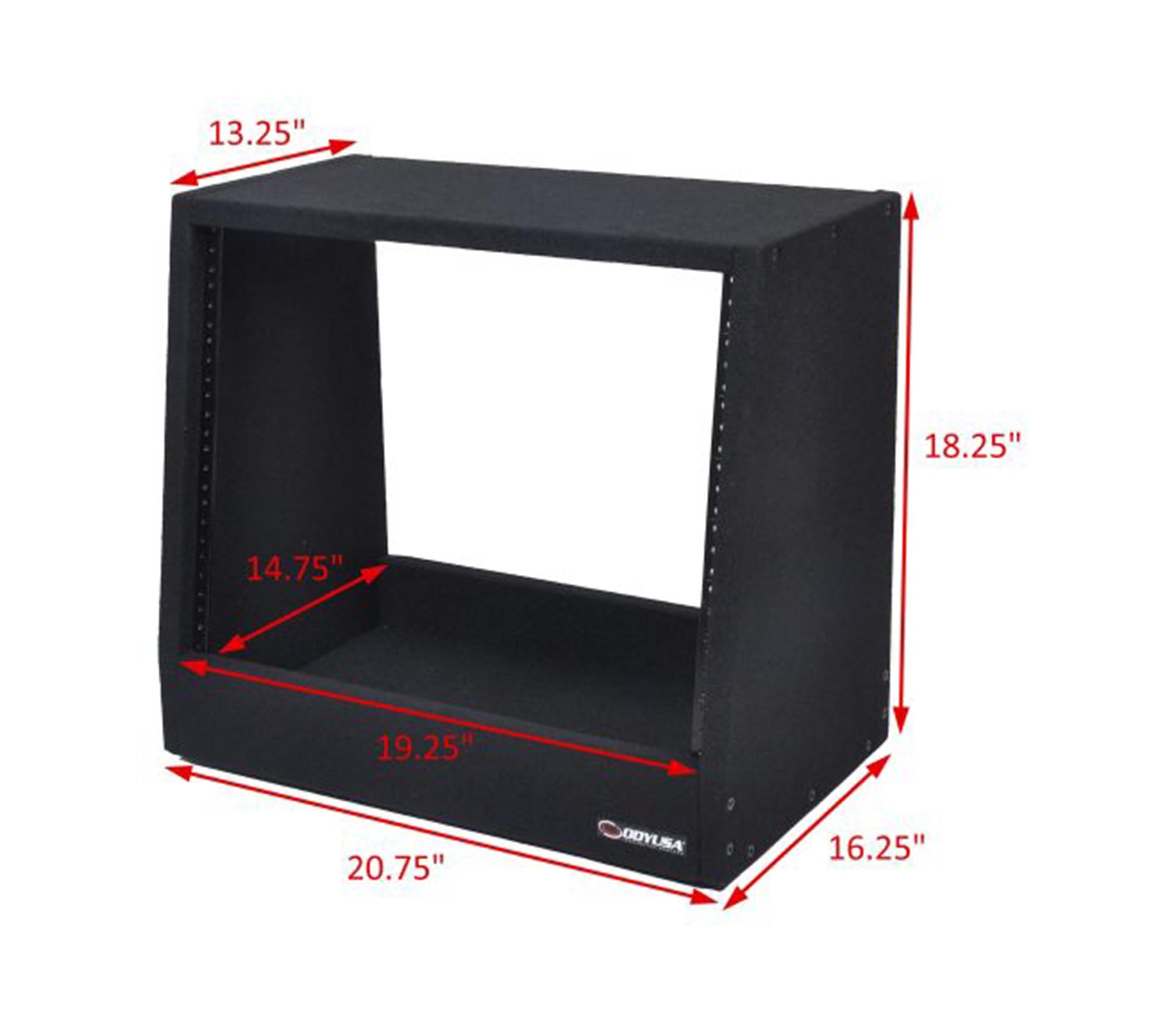 Odyssey CRS08USS131618 Compact Professional Carpeted Studio Rack MKII - 8U by Odyssey