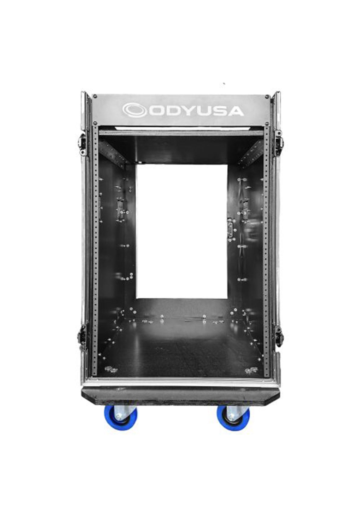 Odyssey FZTCFOH16WDLX 16U Vertical Pro Combo Rack with Side Table and Casters