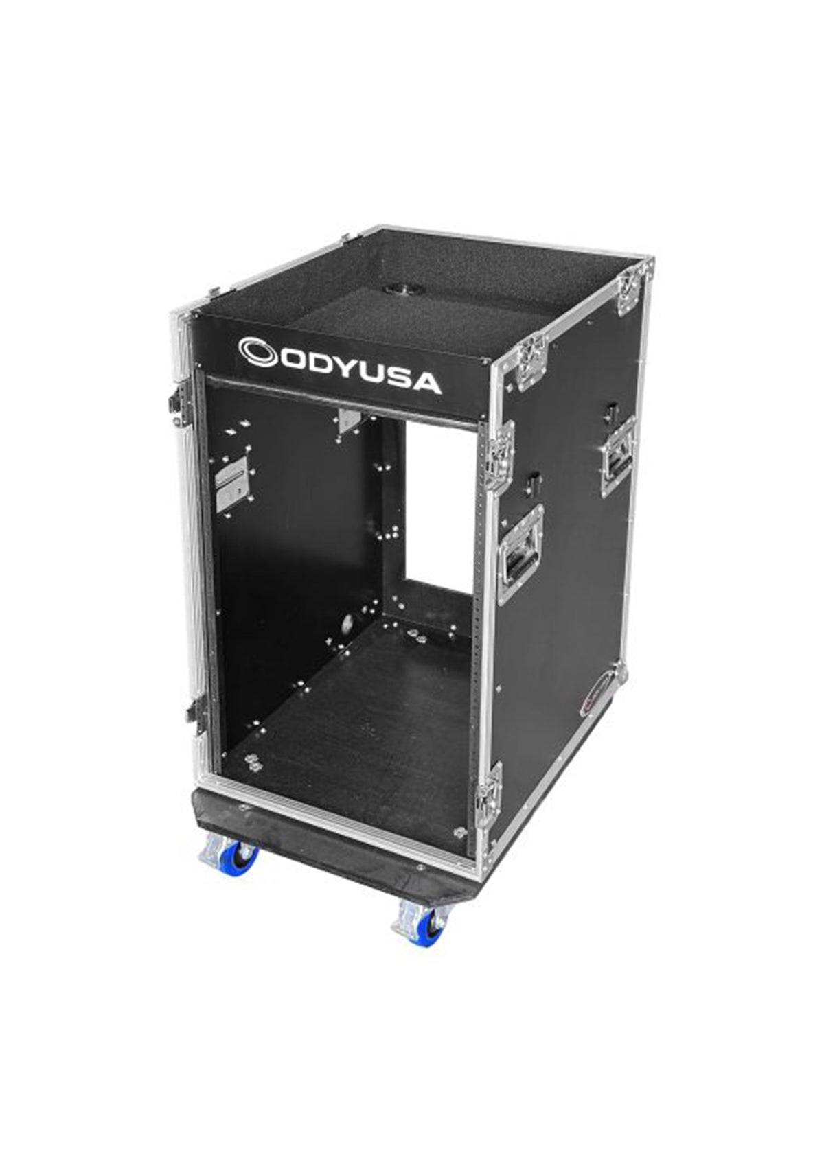 Odyssey FZTCFOH16WDLX 16U Vertical Pro Combo Rack with Side Table and Casters