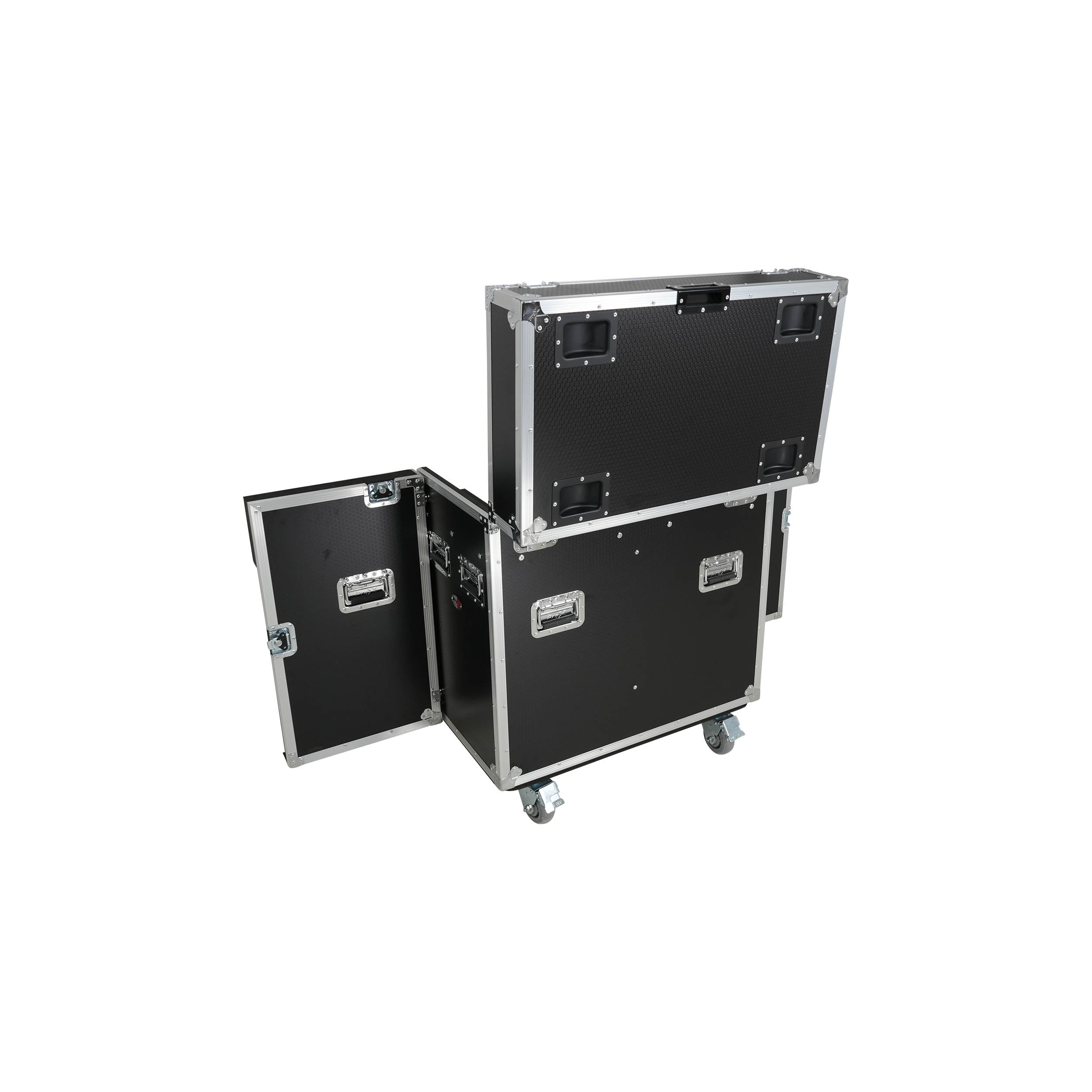 ProX XS-MH30WASHX2W Road Case for 2 Large Moving Head Fixtures with 4-inch Casters by ProX Cases