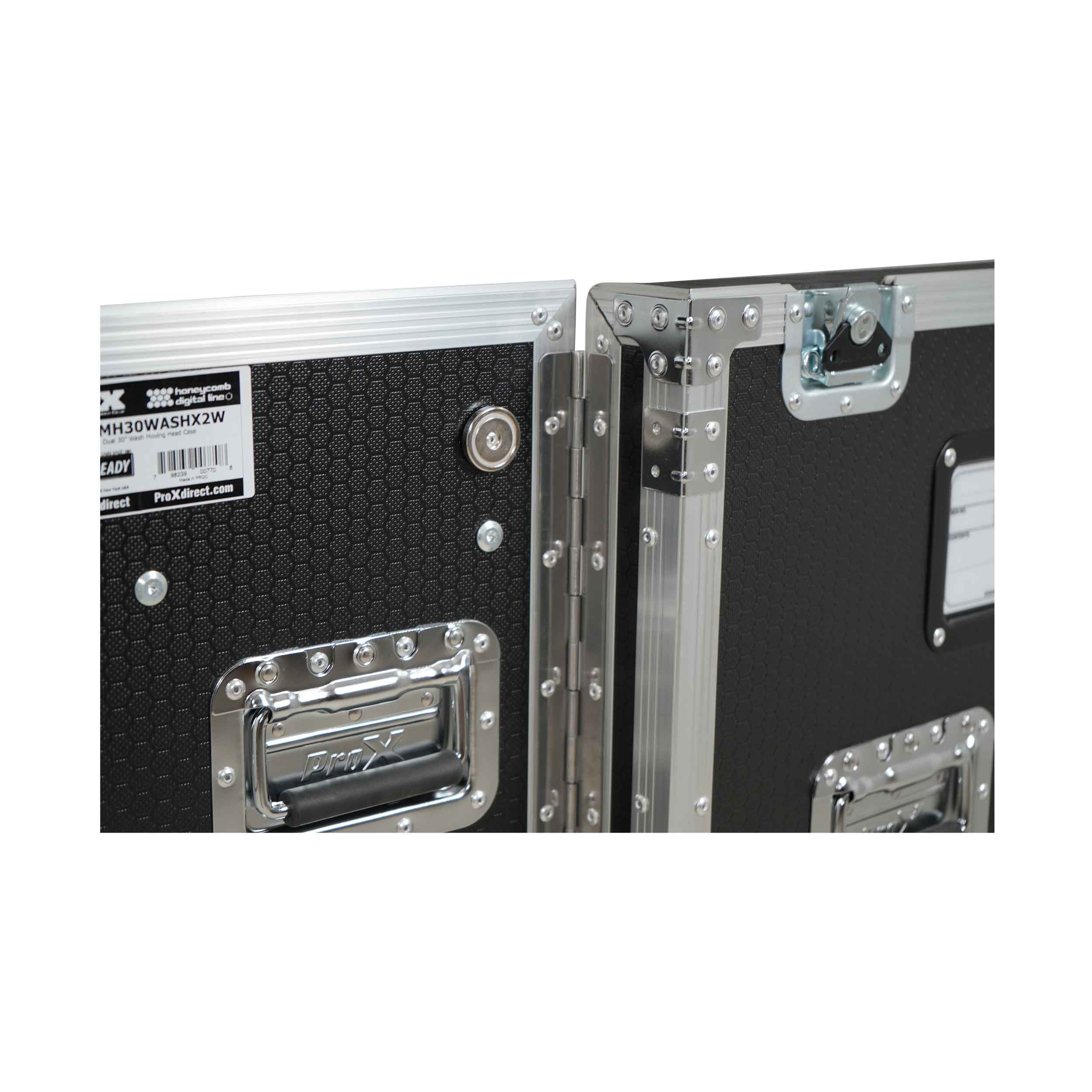 ProX XS-MH30WASHX2W Road Case for 2 Large Moving Head Fixtures with 4-inch Casters by ProX Cases