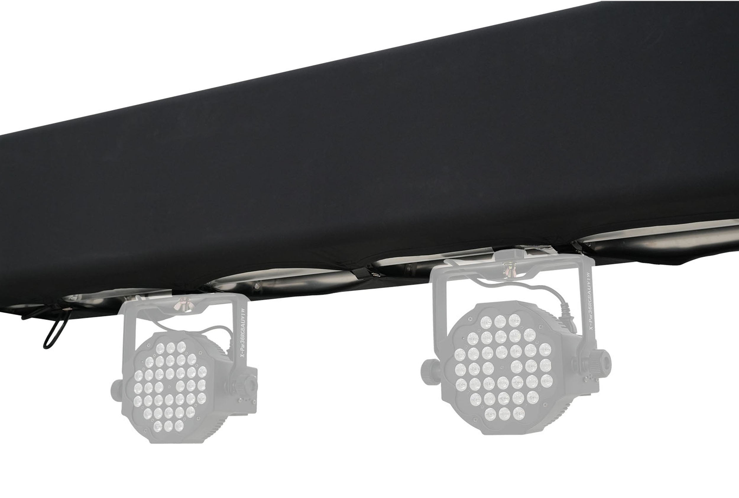 ProX XTC-SQ984TRIRAP BLKX2 Pair of 3-Sided Box Truss Black Scrim Cover Set with Carry Bag by ProX Live Performance Gear