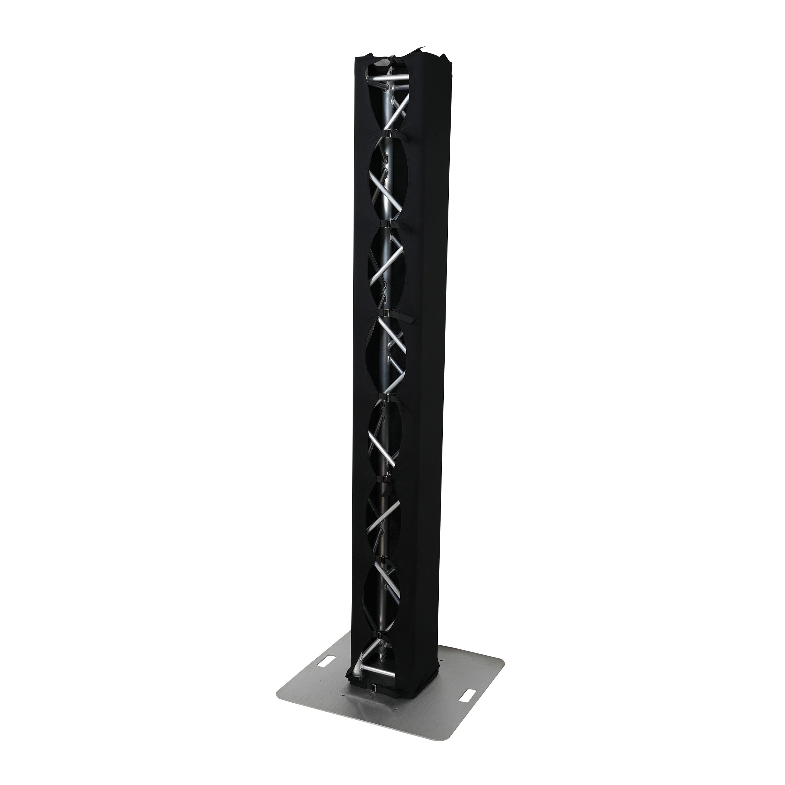 ProX XTC-SQ656TRIRAP BLKX2 Pair of 6.56 ft Box Truss 3 Side Black Scrim Cover with Carry Bag by ProX Cases