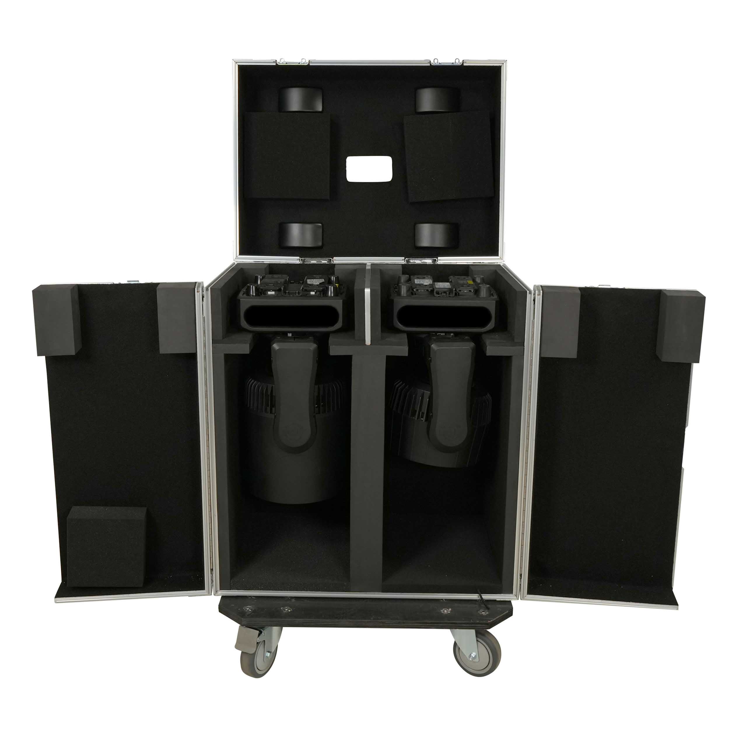 ProX XS-MH26WASHX2W Moving Head Lighting Road Case for 2x Wash Moving Heads with 3 Doors by ProX Cases