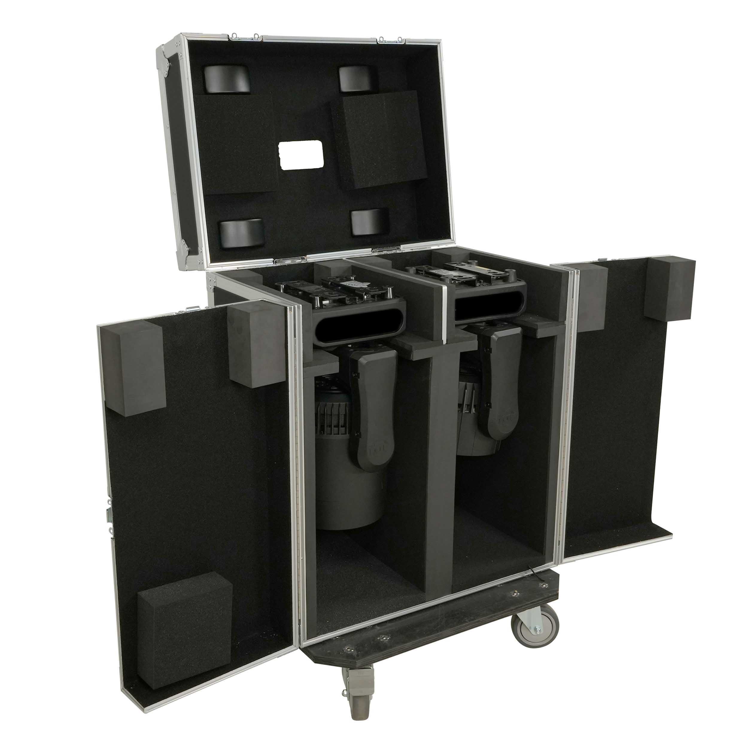 ProX XS-MH26WASHX2W Moving Head Lighting Road Case for 2x Wash Moving Heads with 3 Doors by ProX Cases