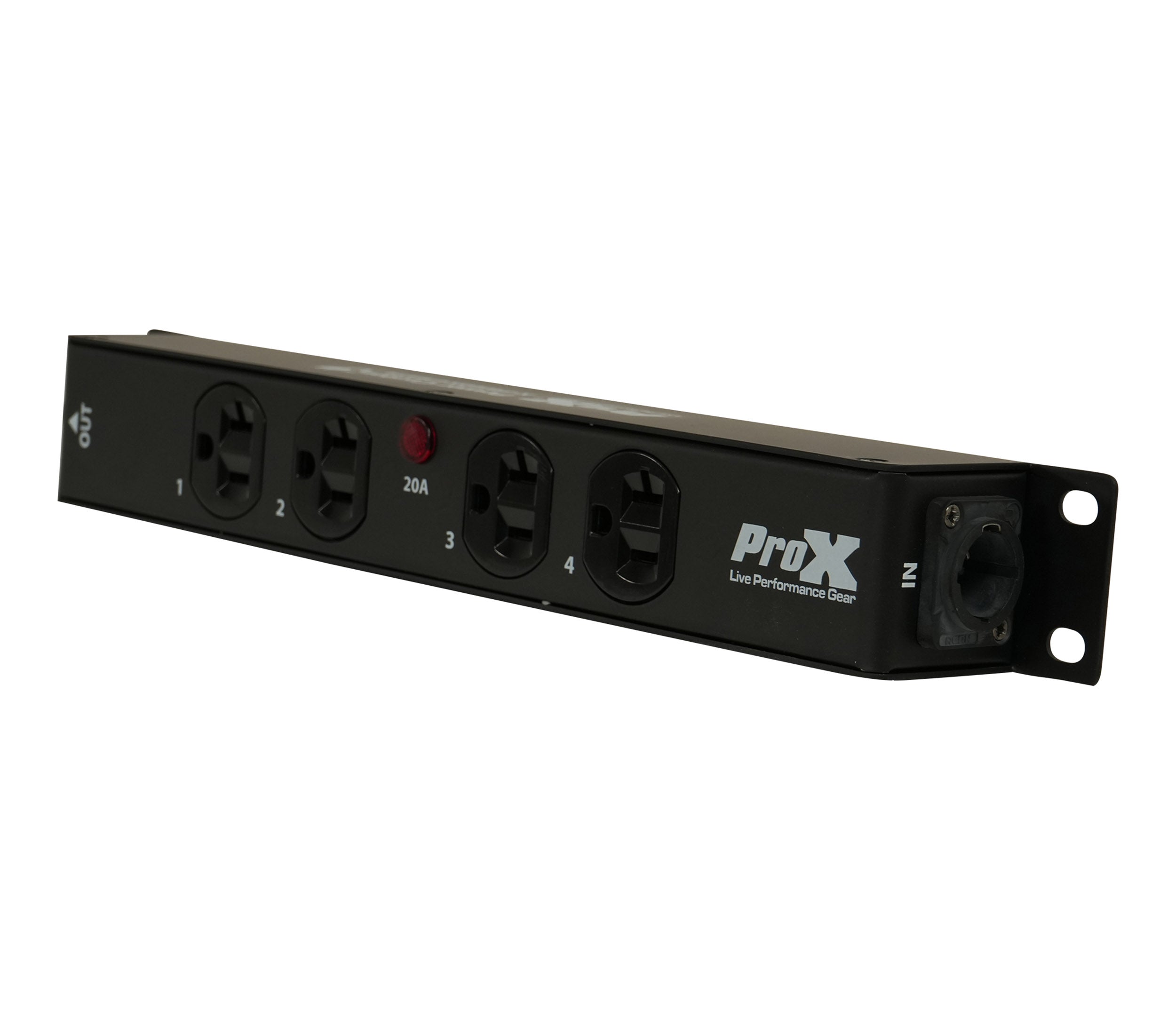 ProX X-PWEDX4MAYA 4 Outlet Power Strip AC Outlet Box with True1 IN/OUT 20A Power Center