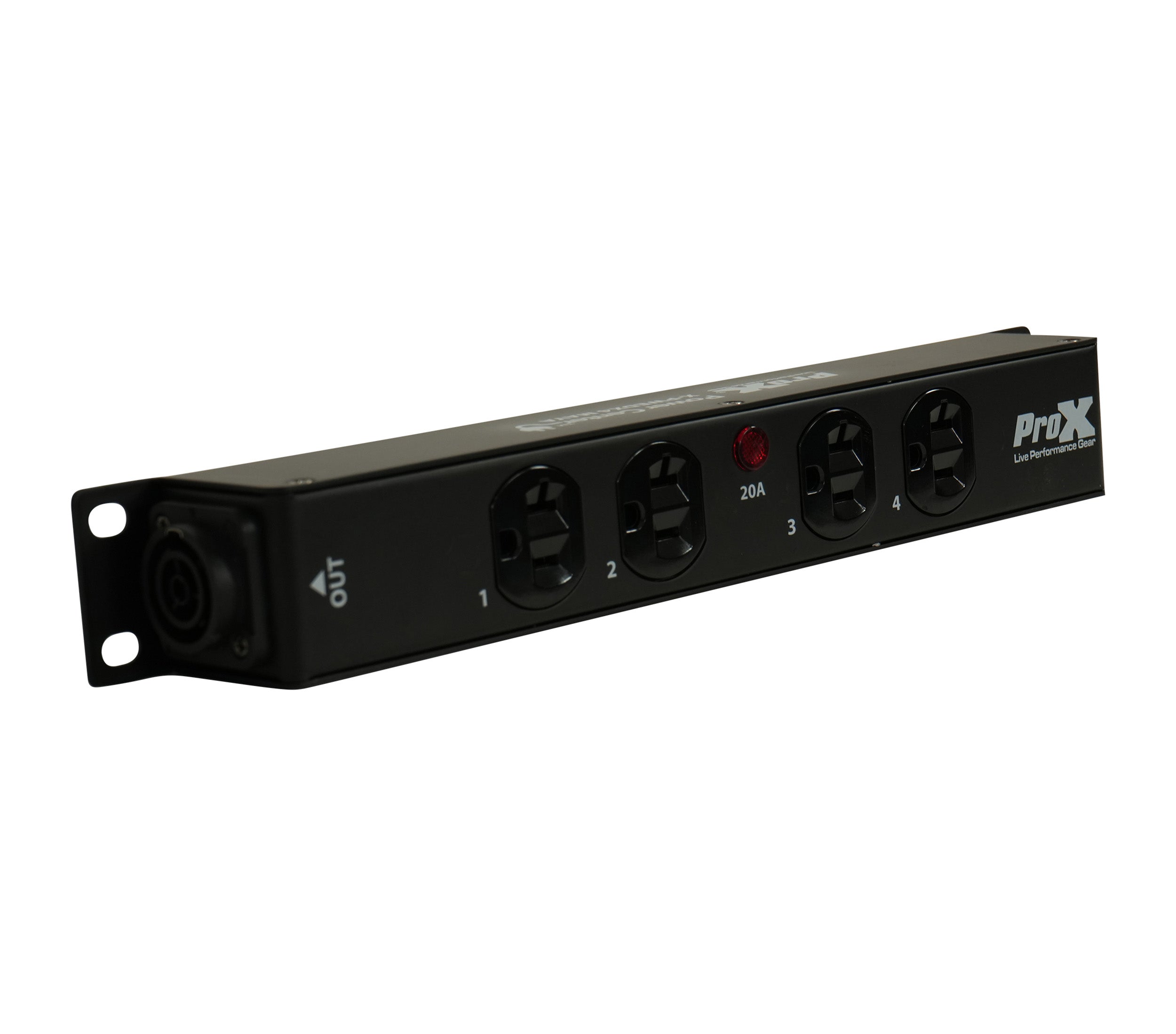 ProX X-PWEDX4MAYA 4 Outlet Power Strip AC Outlet Box with True1 IN/OUT 20A Power Center
