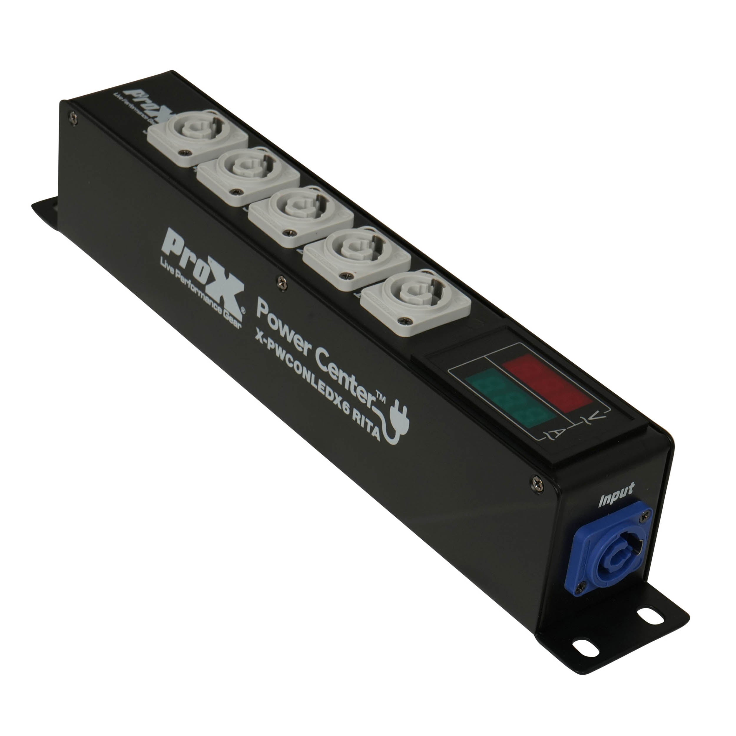 ProX X-PW CONLEDX6 RITA PowerCenter 6X Outlet Box PowerCON Compatible Splitter 20A by ProX Cables