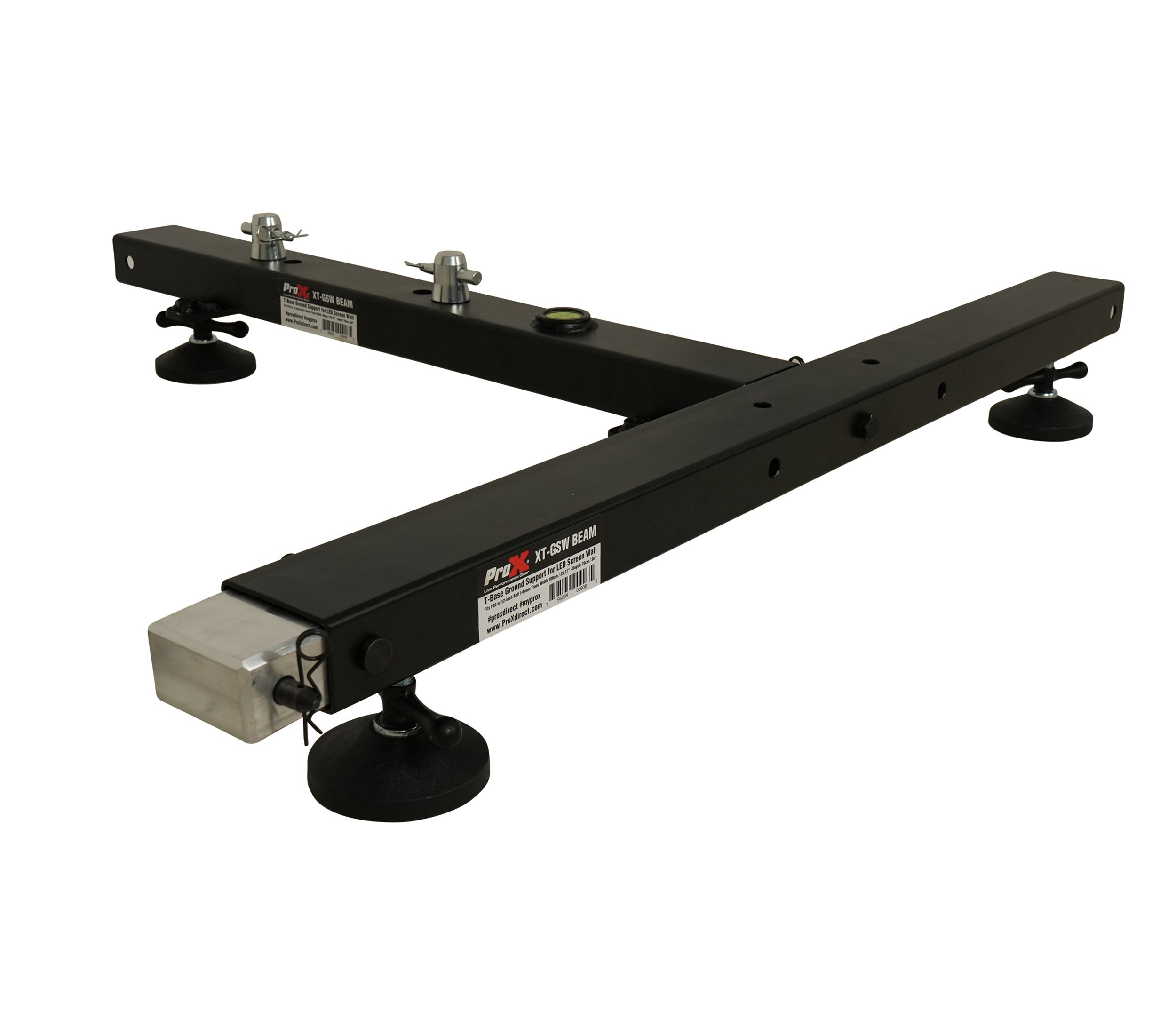 ProX XT-GSWBEAM Ground Support Stabilizing 1M / 3.28ft T-Base for LED Screen Wall Stacking by ProX Live Performance Gear