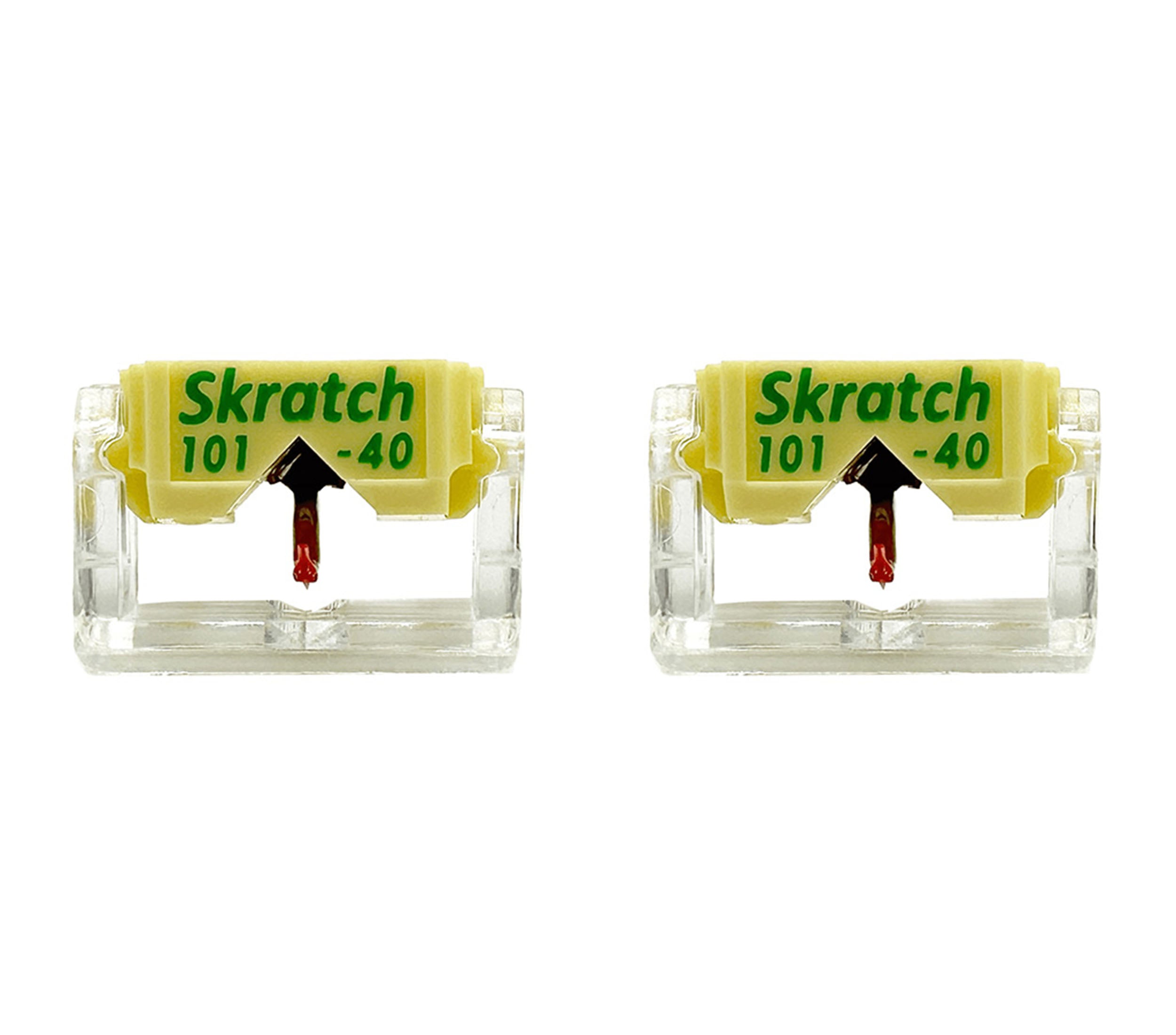 Jico J-AAC0895 2-Pack Skratch 101-40 Replacement Stylus for JICO J44A 7, J44D, IMPACT, Shure M44-7 and M44G
